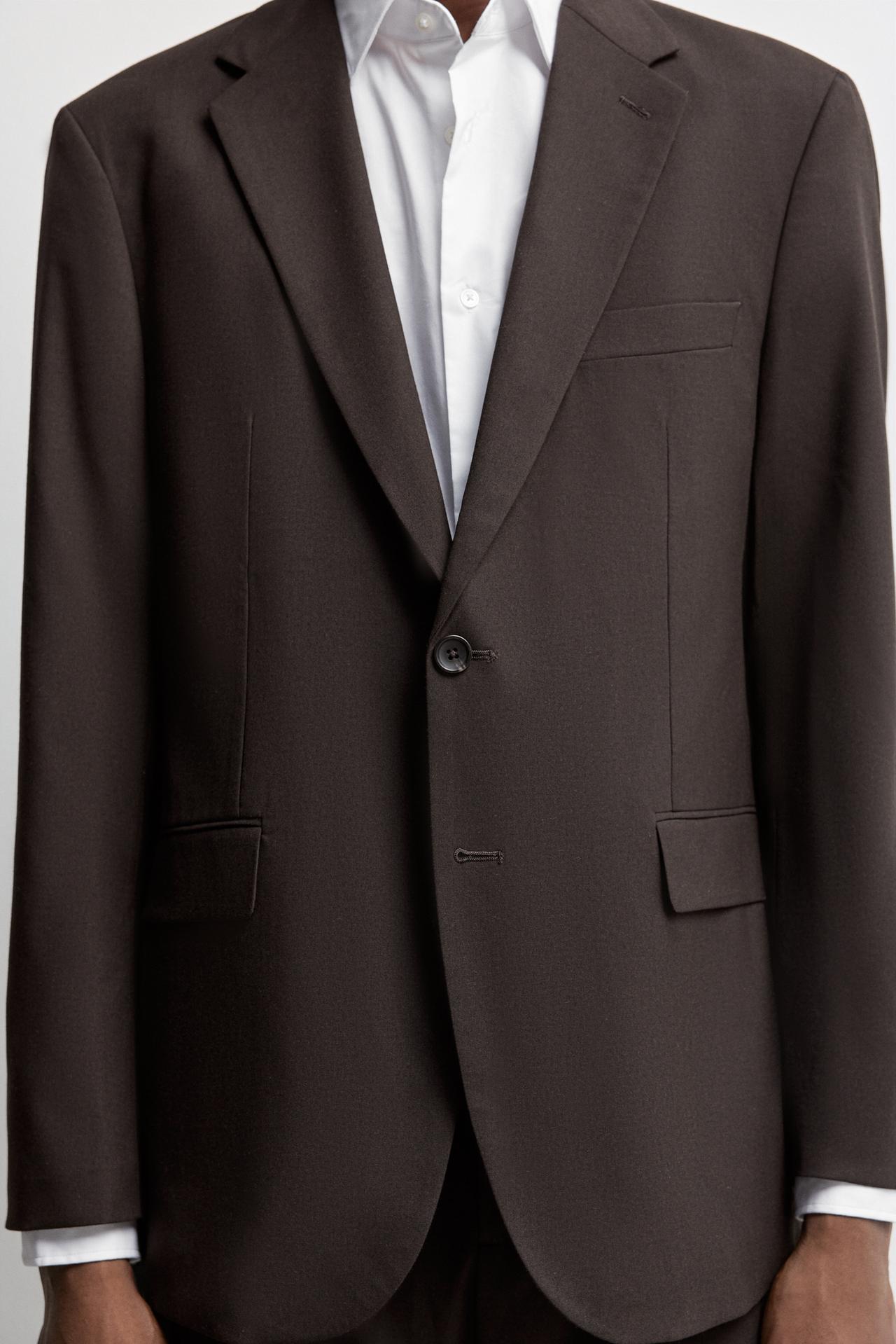 Suit blazer — BROWN