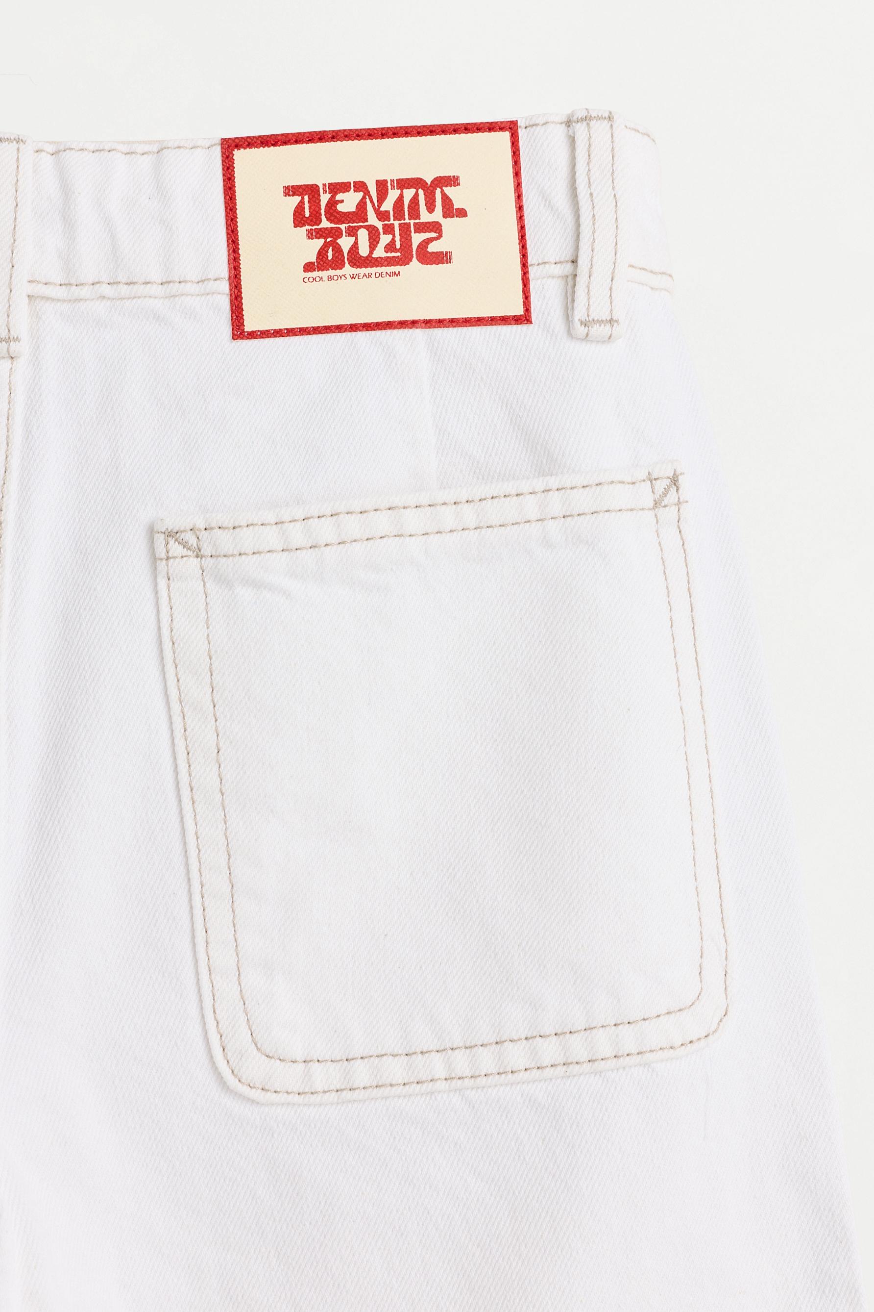 Carpenter denim Bermuda shorts — OFF WHITE