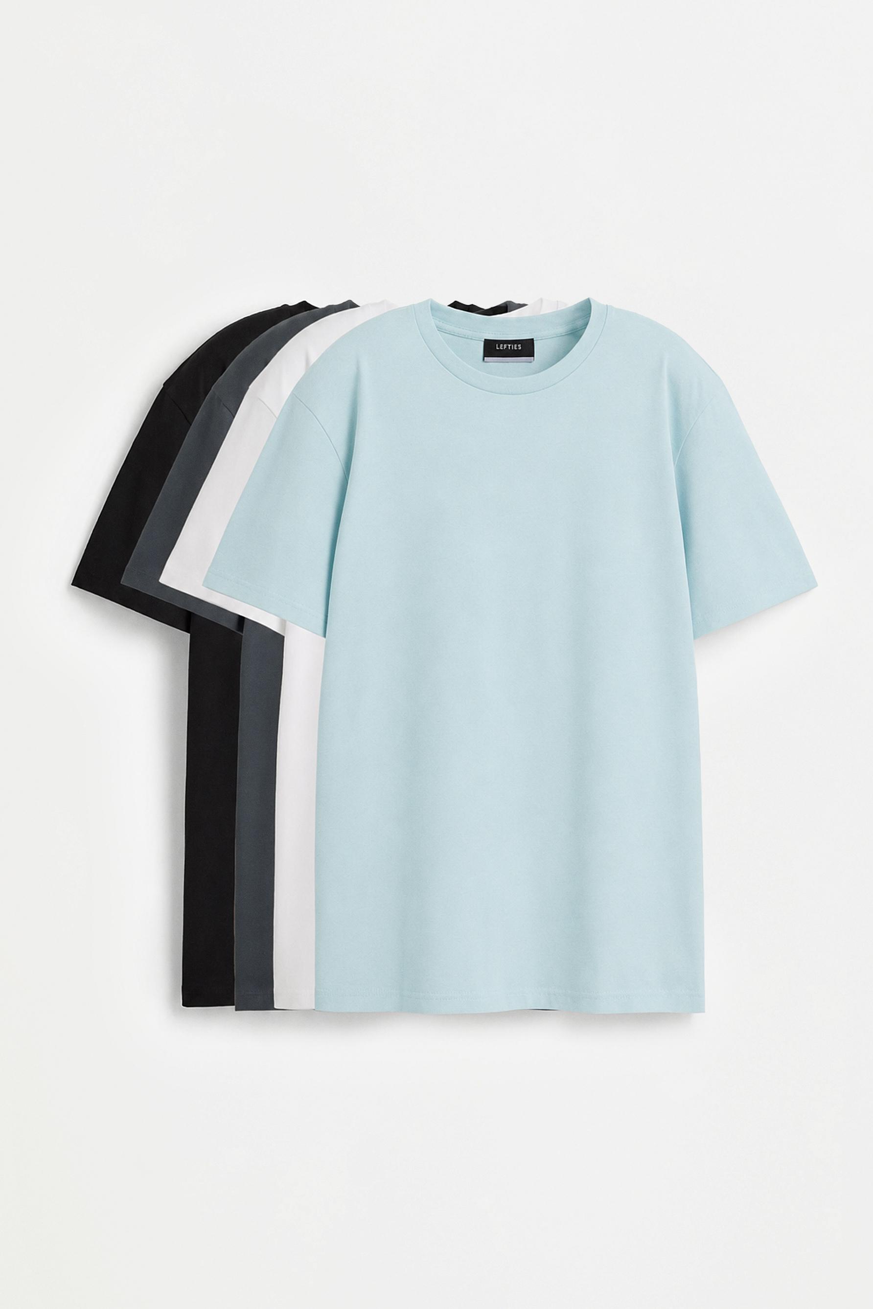 4-pack of basic T-shirts — FADED NAVY