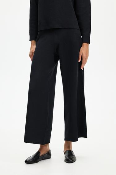 Knit culottes — BLACK 3