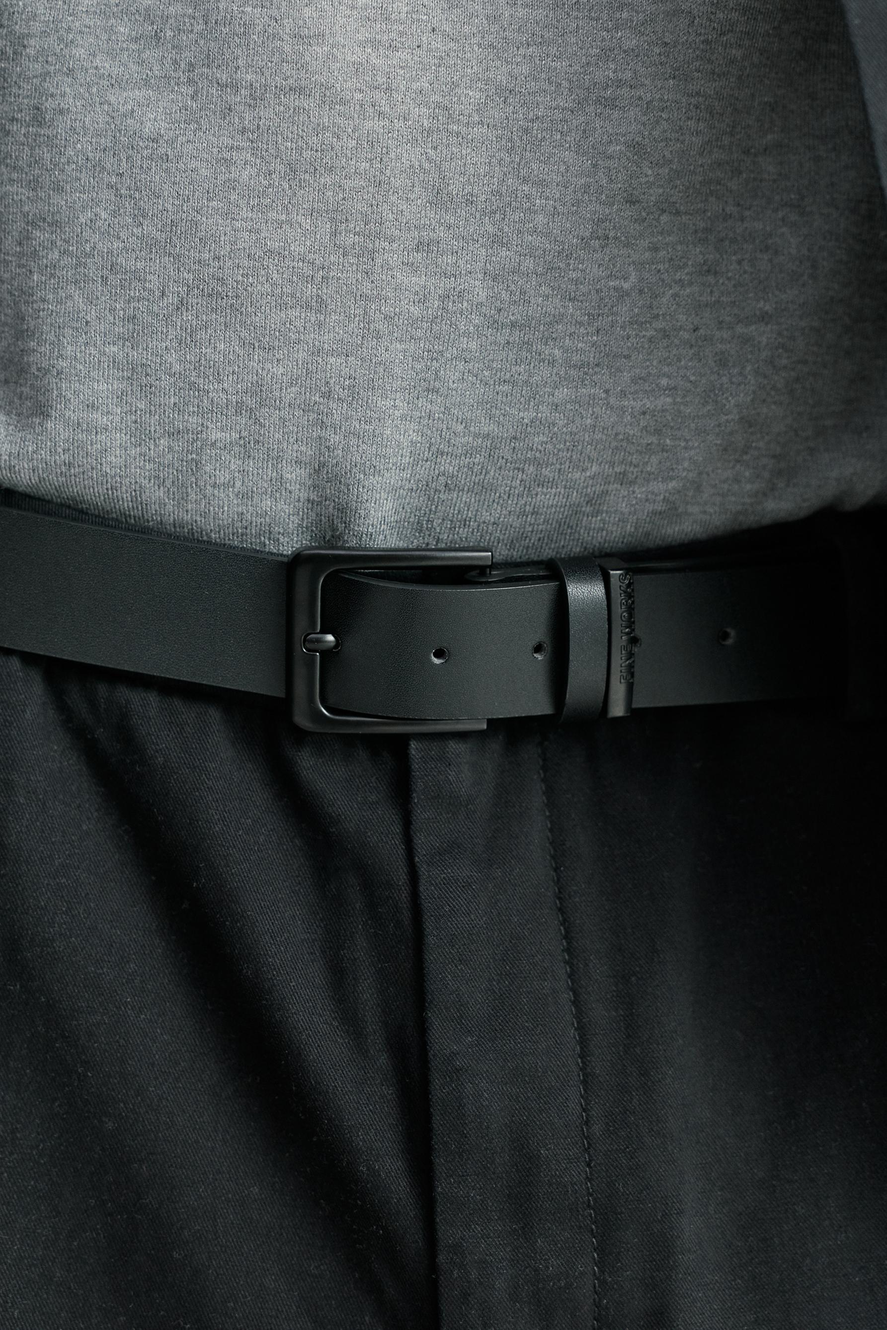 Basic dress belt — BLACK TONE