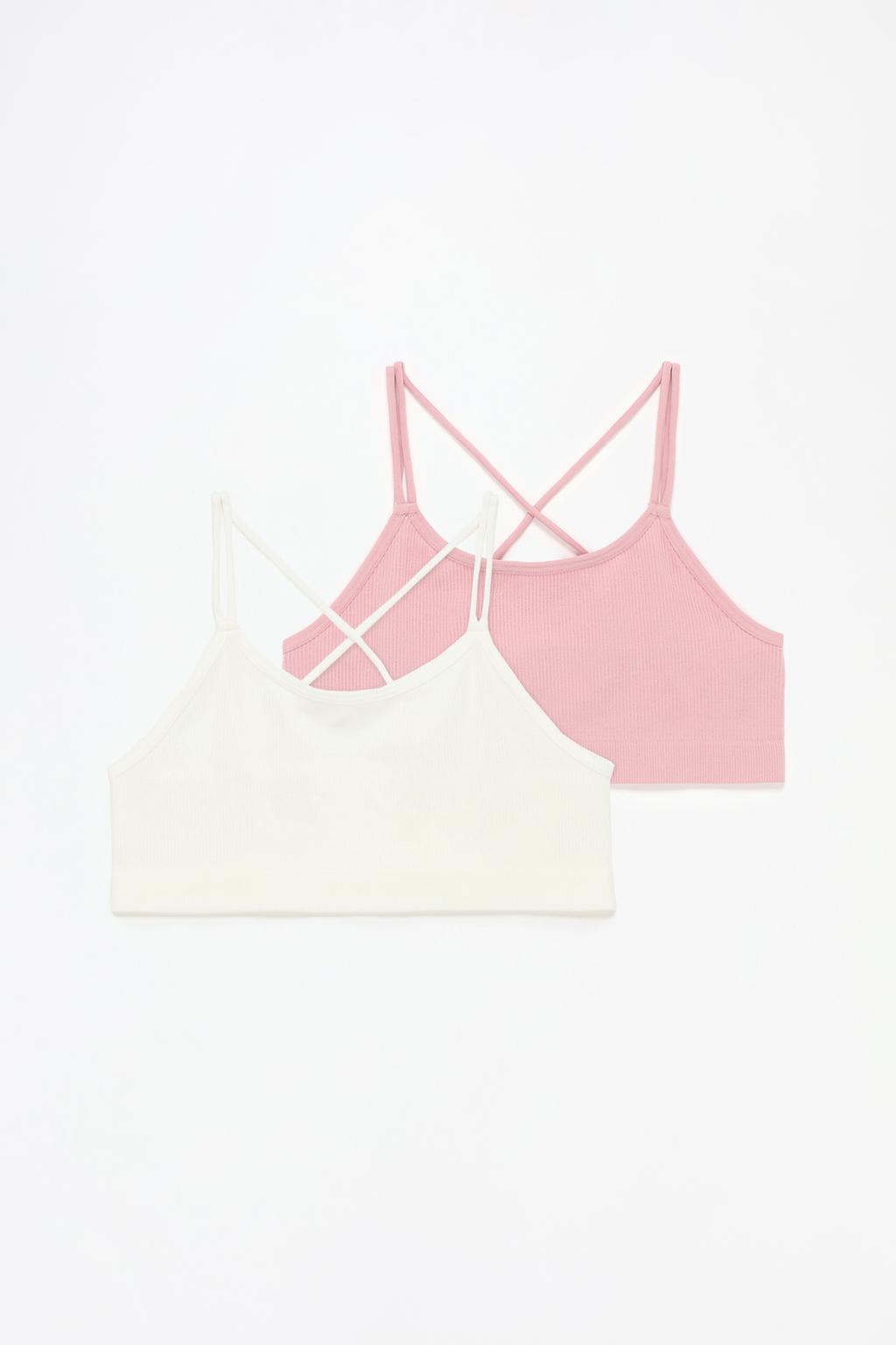 Pack of 2 basic bra tops