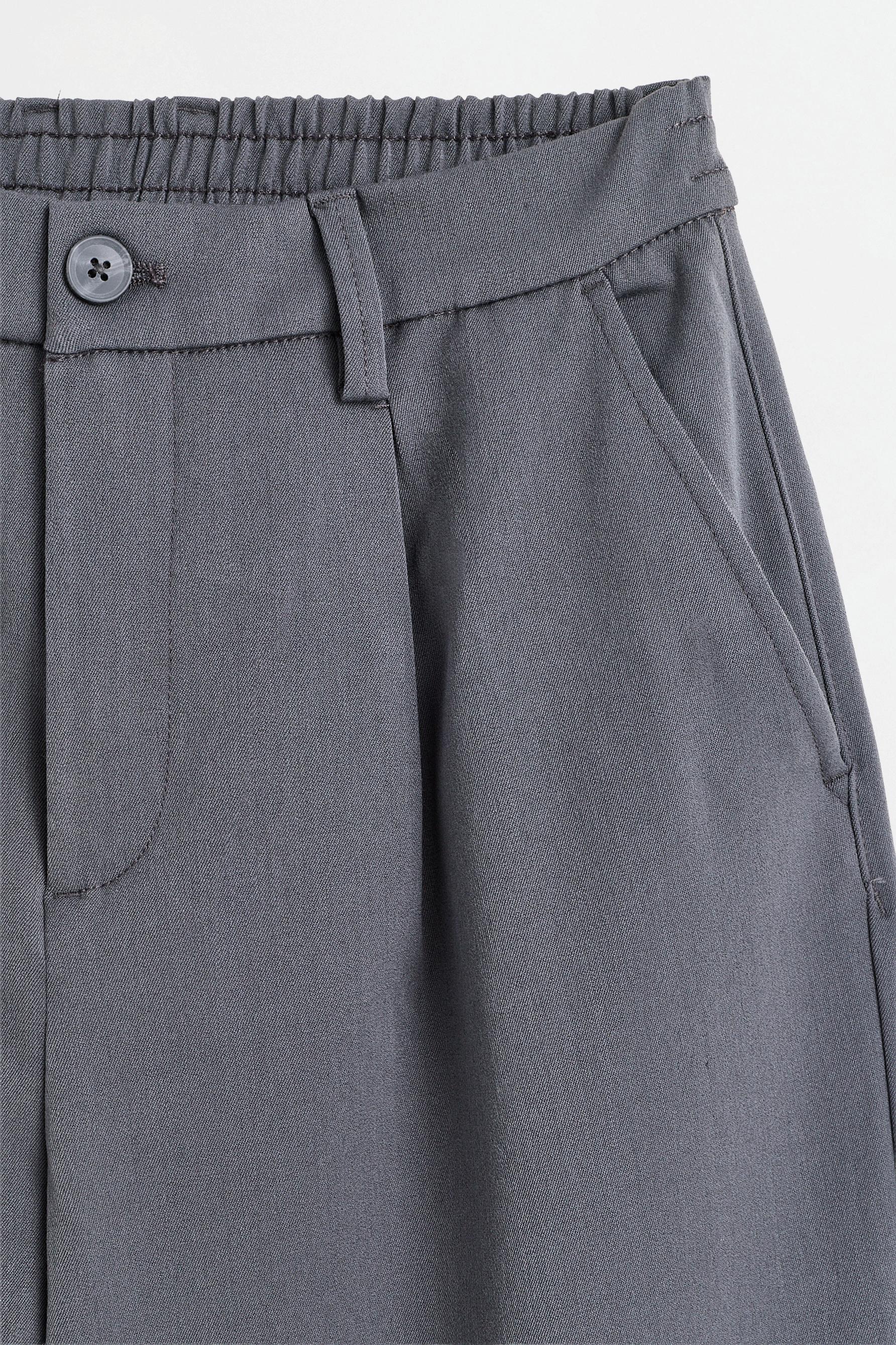 Wide-leg tailored trousers — ANTHRACITE GREY