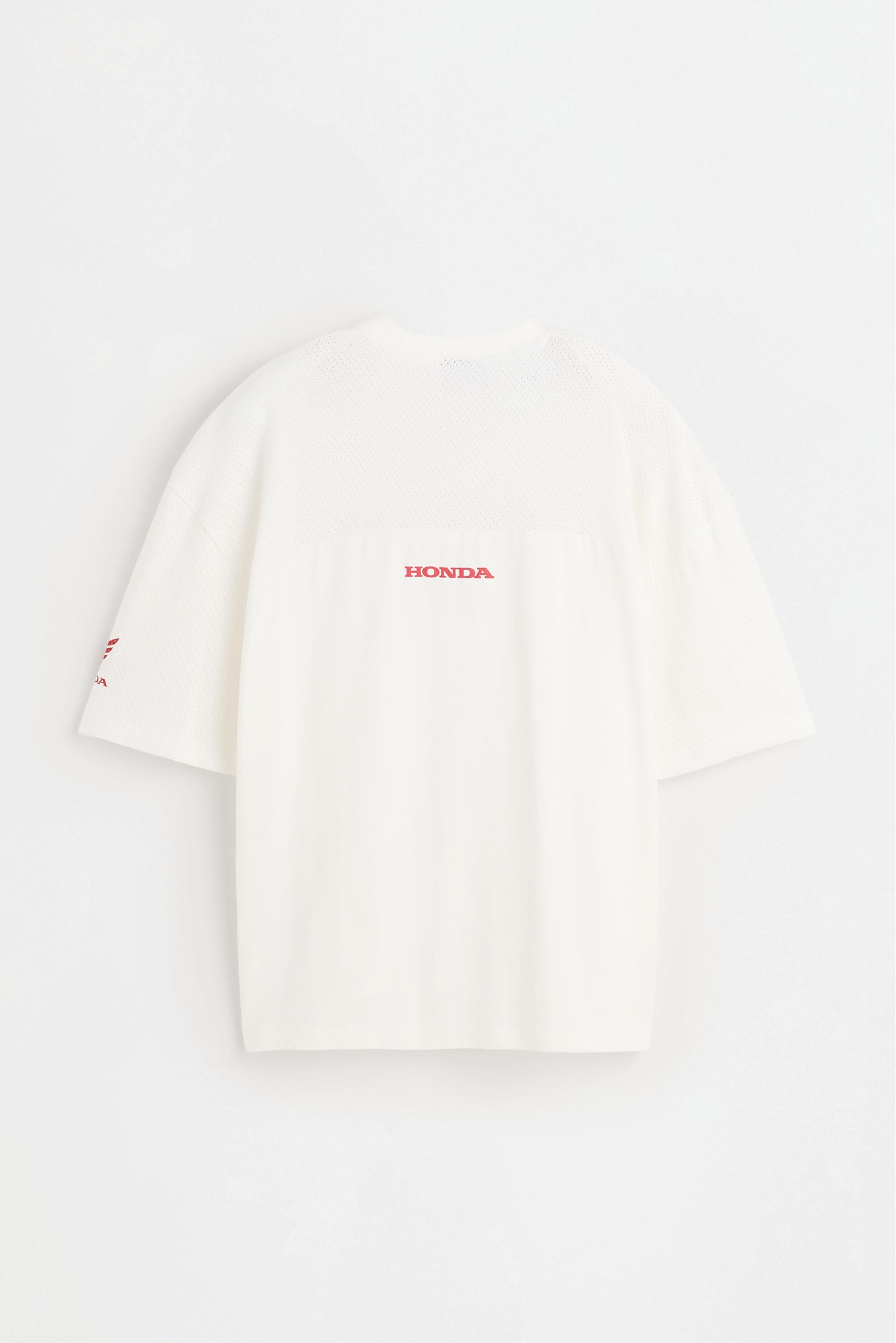 Honda mesh T-shirt — OFF WHITE