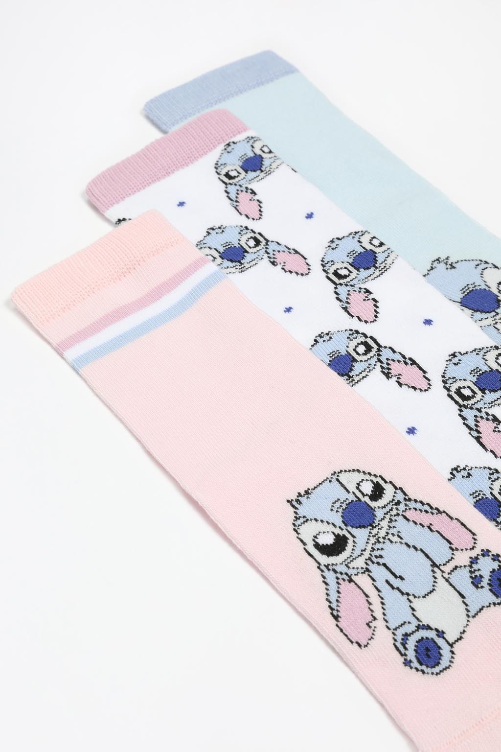 3-pack of Lilo & Stitch ©Disney long socks