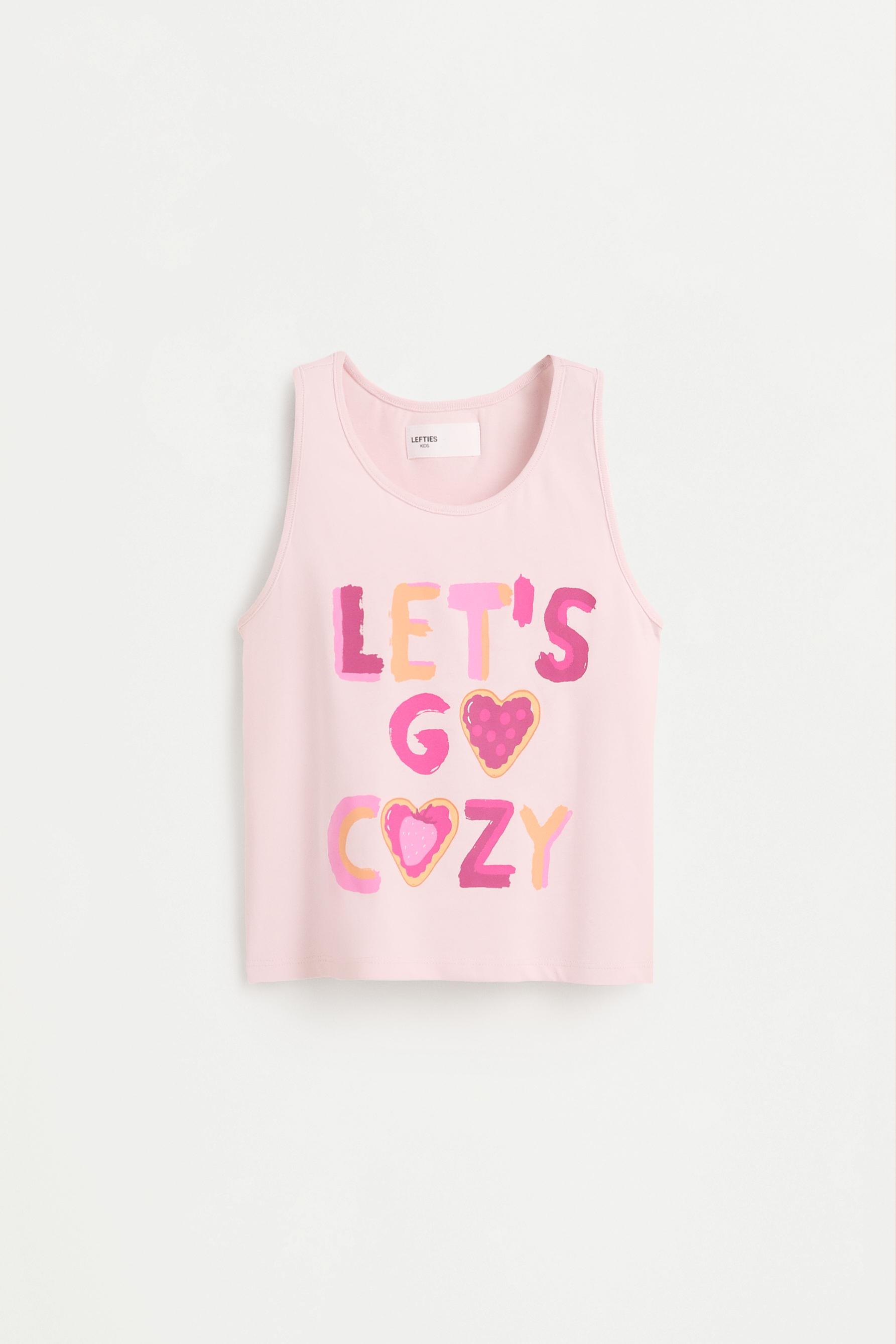 Printed strappy pyjamas — PALE PINK