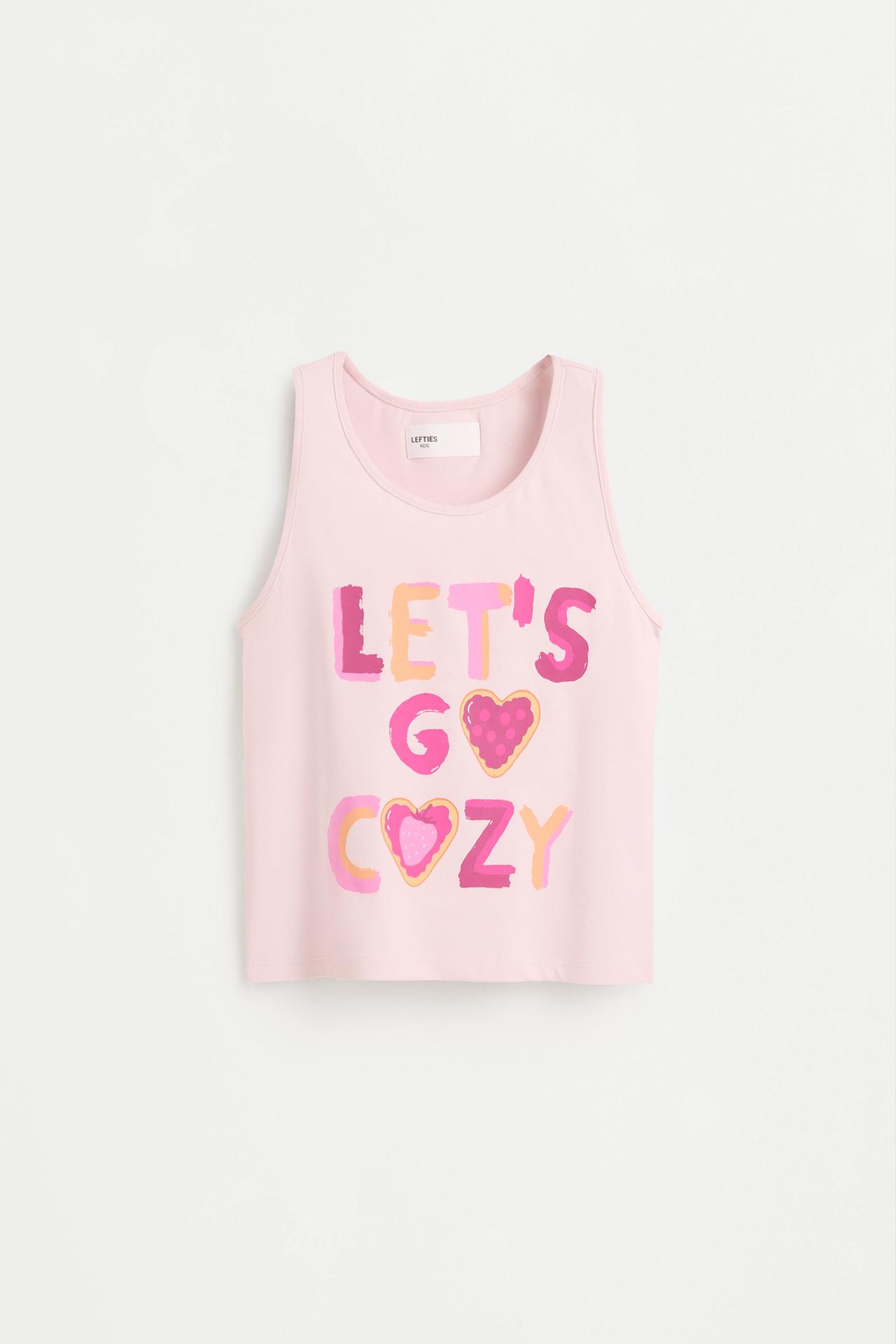 Printed strappy pyjamas — PALE PINK