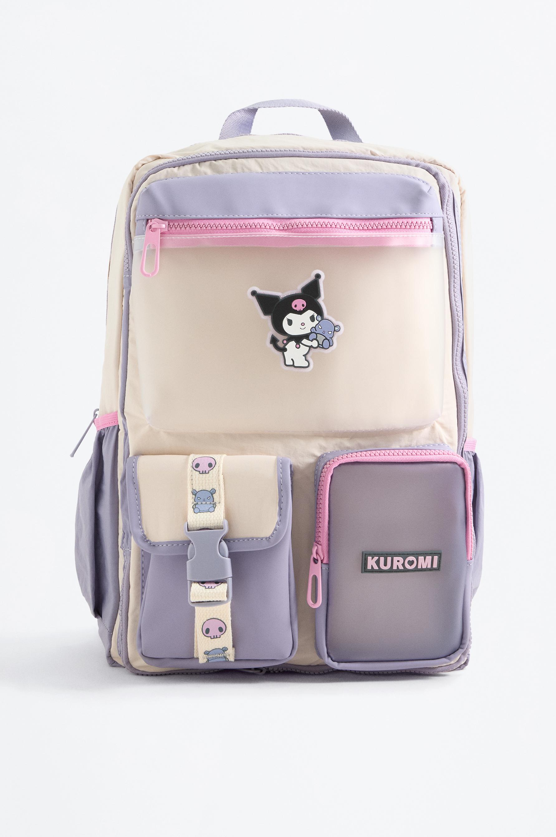 Kuromi Hello Kitty ©SANRIO multi-pocket backpack — MAUVE