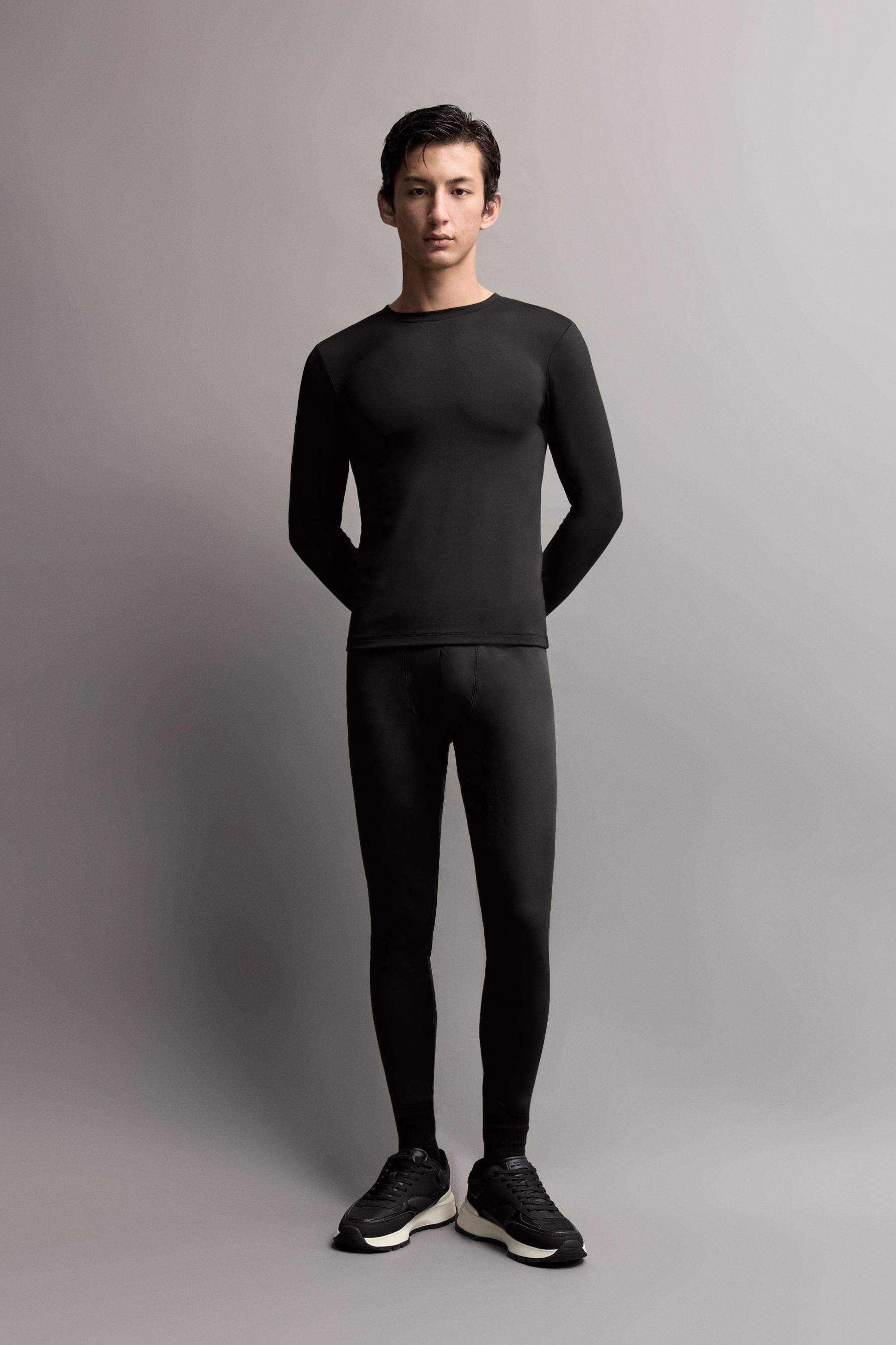 Medium-weight thermal leggings (-7ºC to 9ºC) — BLACK