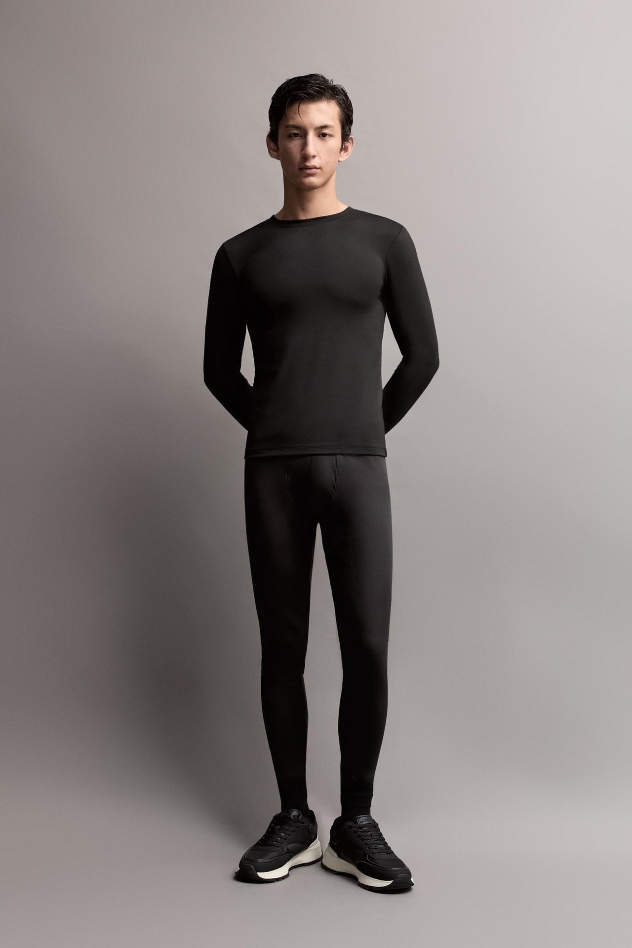 Medium-weight thermal leggings (-7ºC to 9ºC) — BLACK