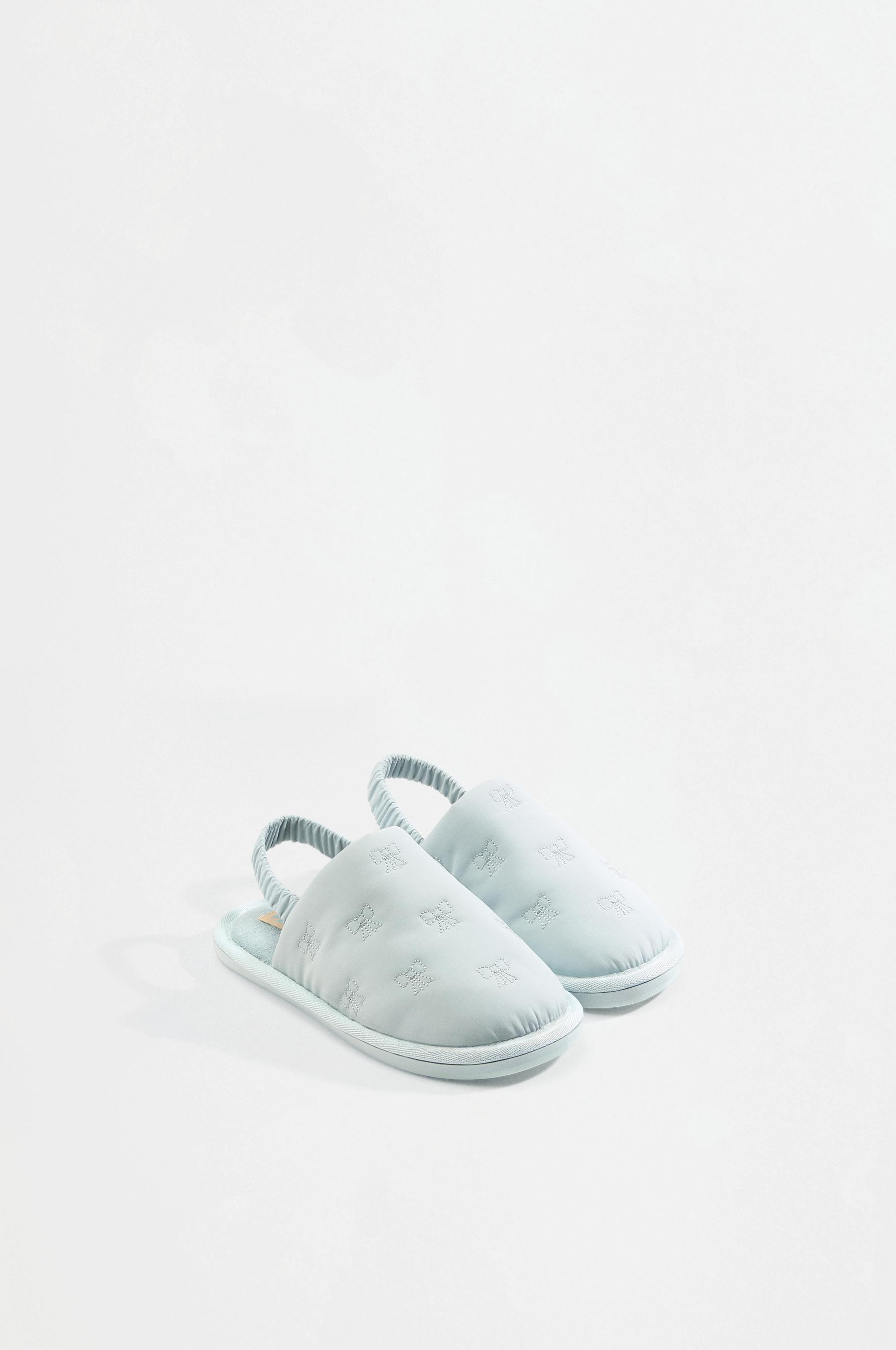 Backless house slippers — BLUE