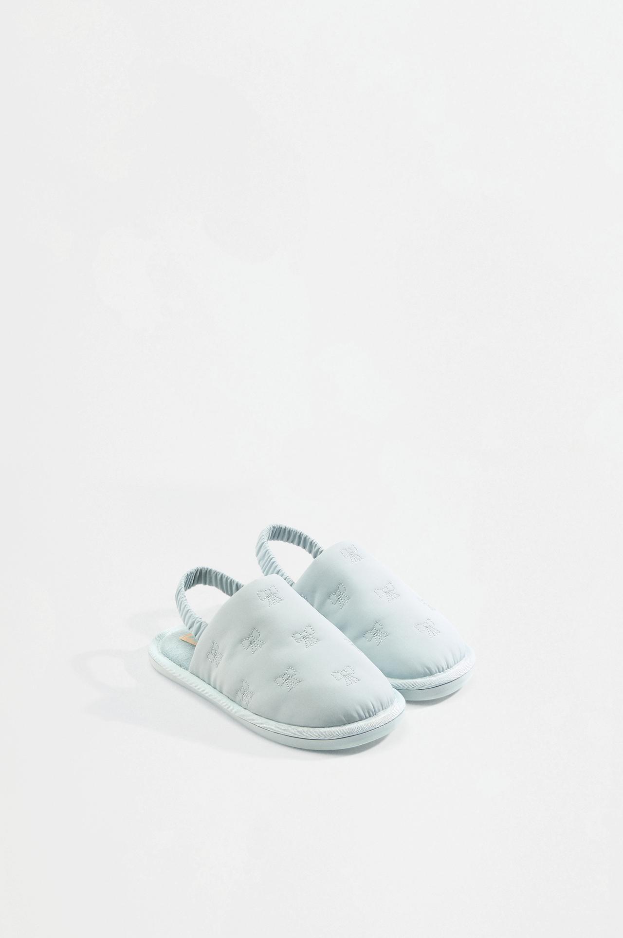 Backless house slippers — BLUE