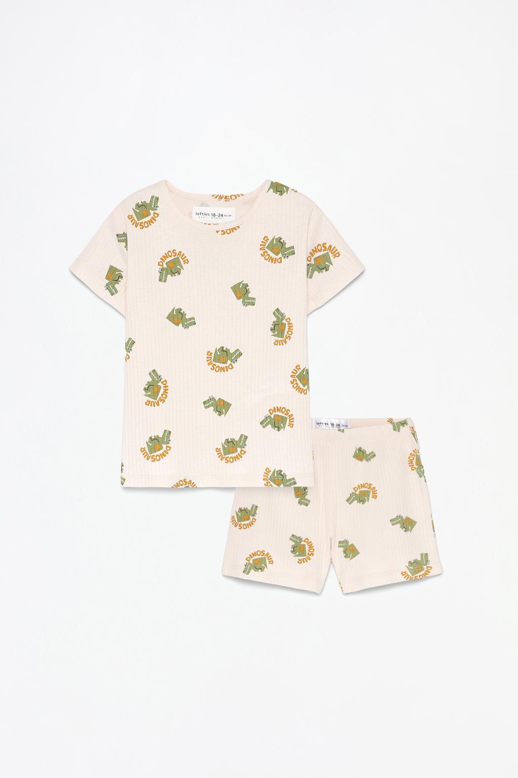 Ribbed print pyjamas
