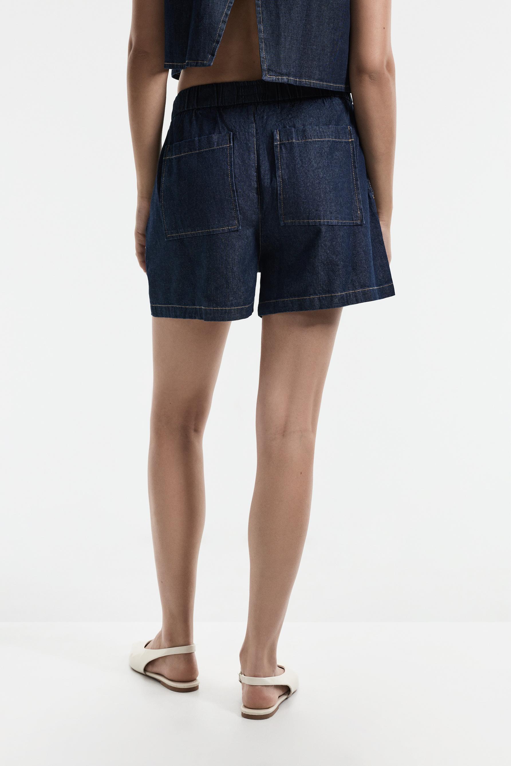 Denim shorts — NAVY