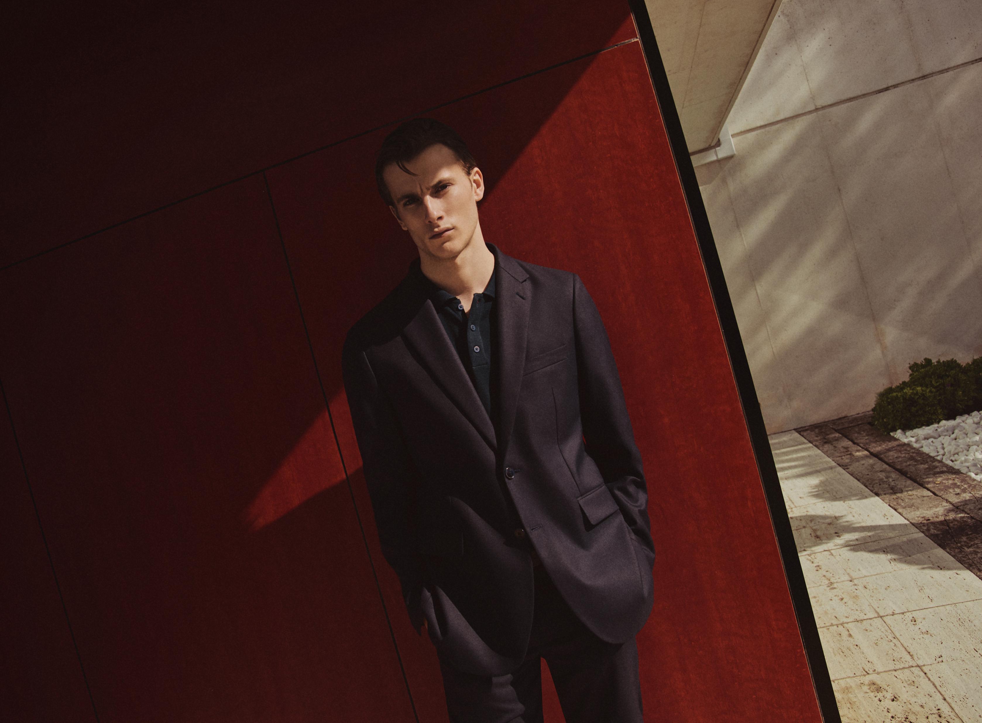 100% linen suit blazer — NAVY