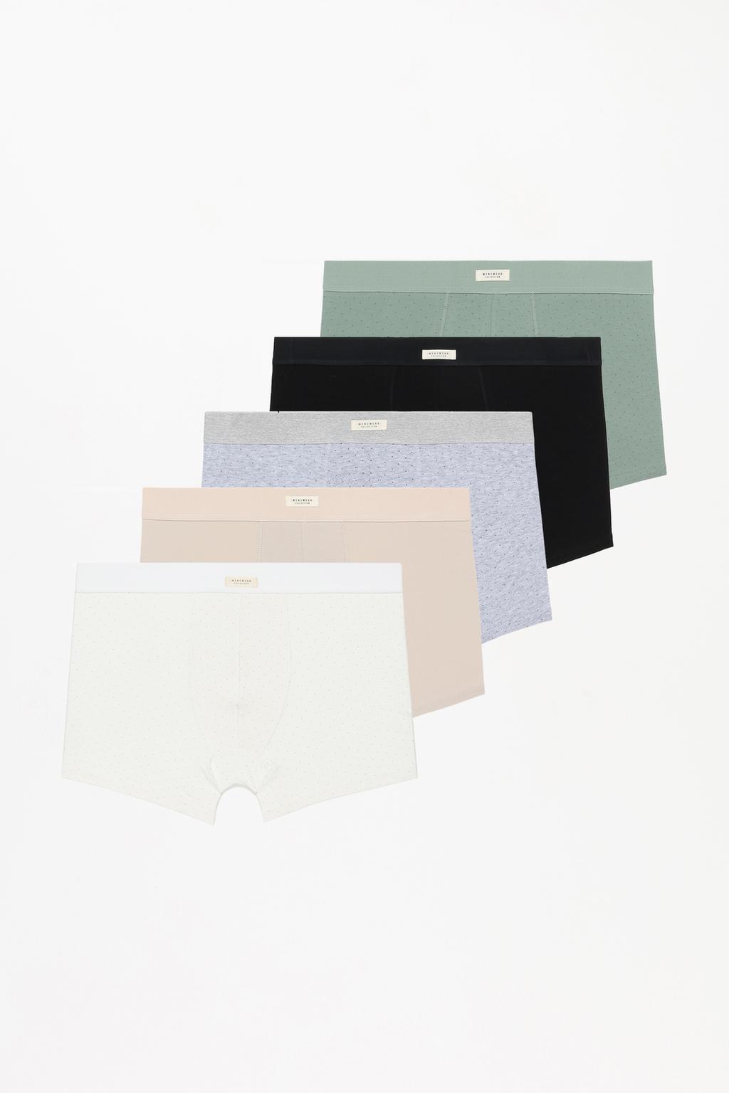 5-pack of long plain boxers