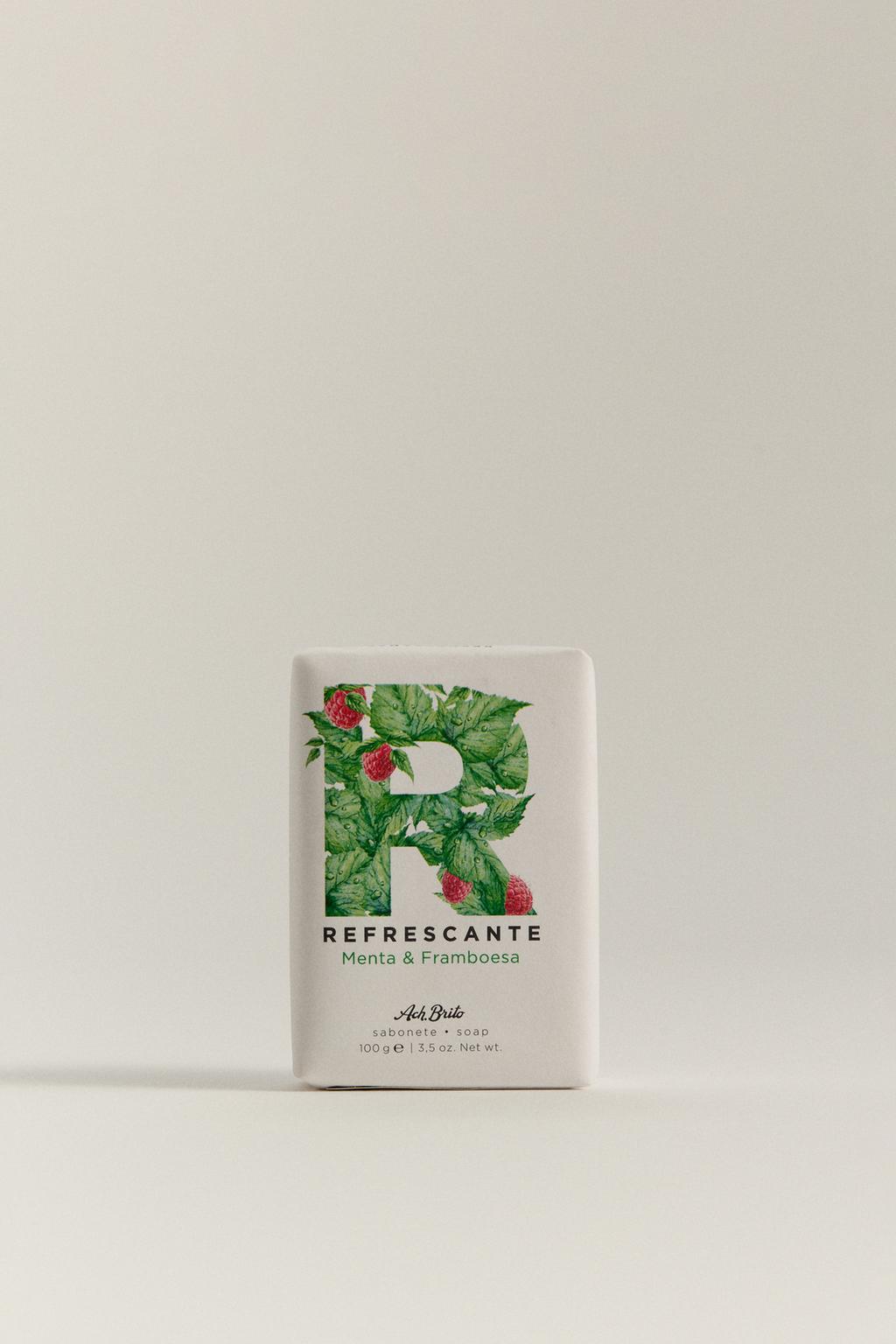Jabón refrescante - menta y frambuesa 100 g Ach. Brito