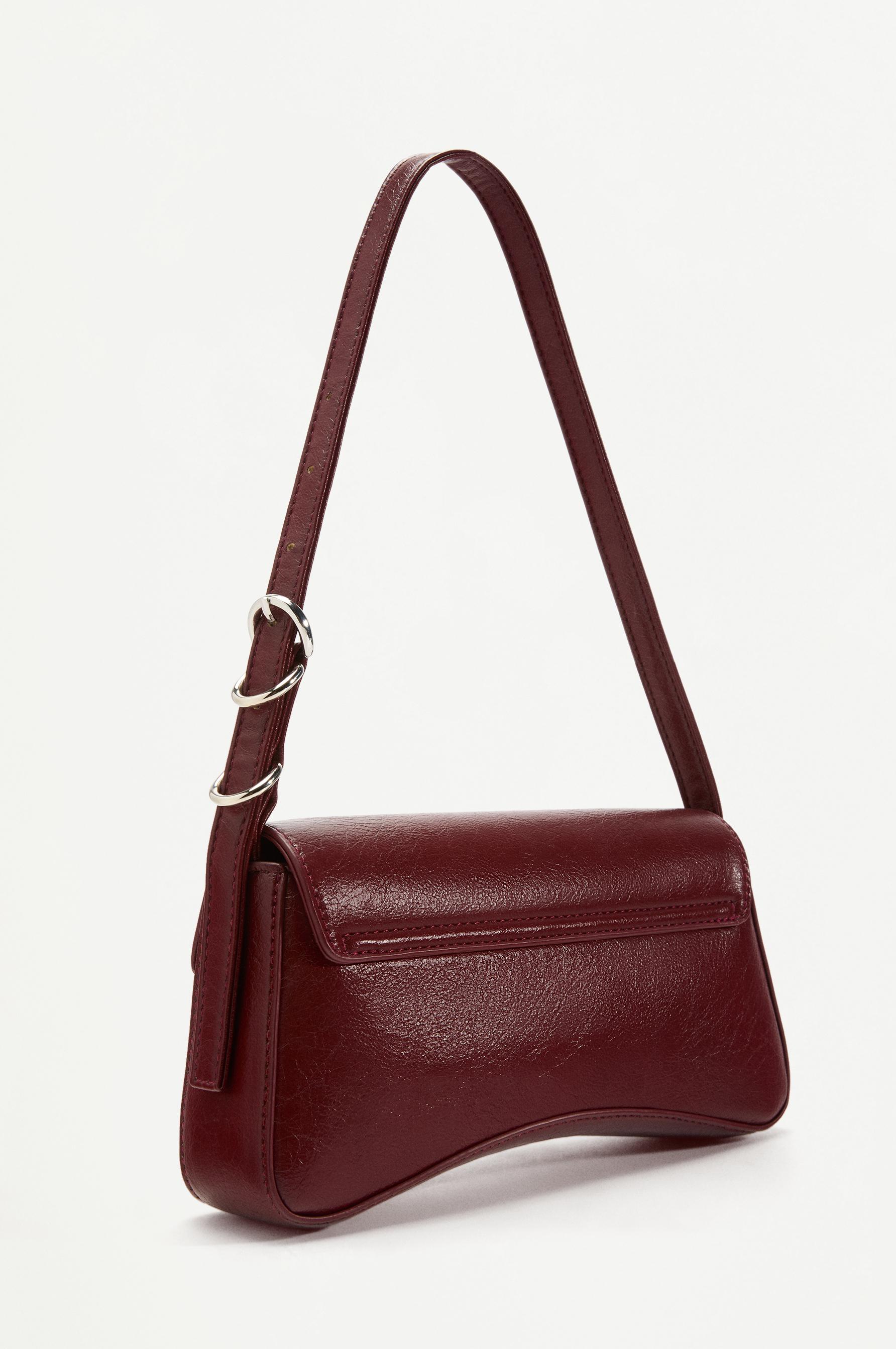 Flap shoulder bag — BURGUNDY