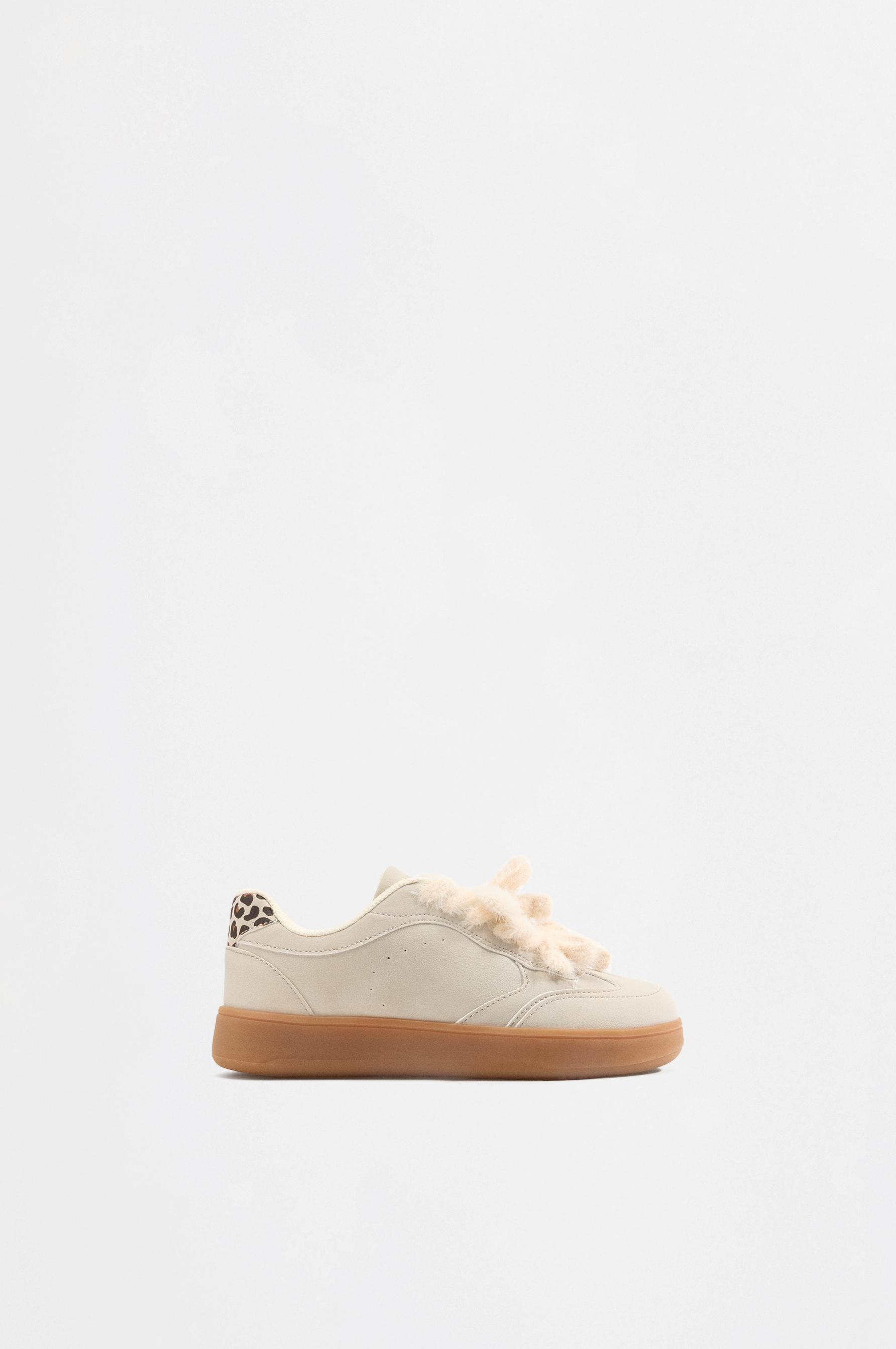 Bow detail sneakers — ECRU