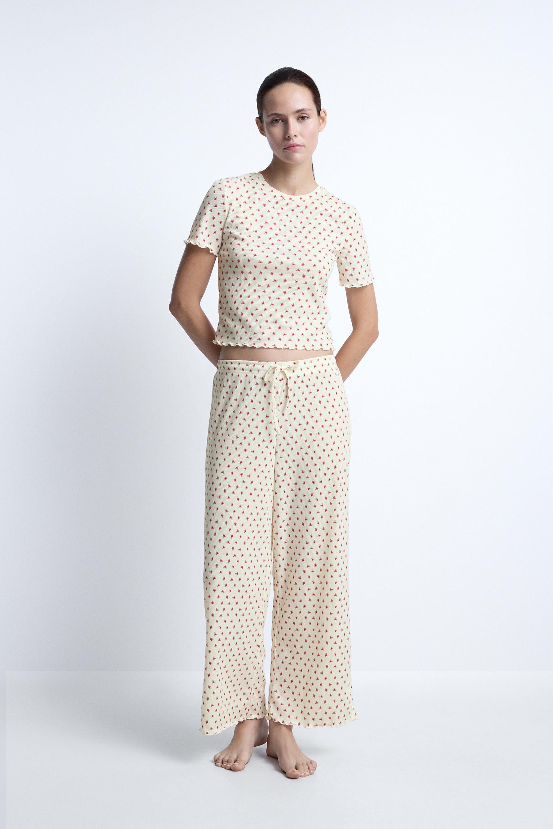 Pantalón culotte ondas