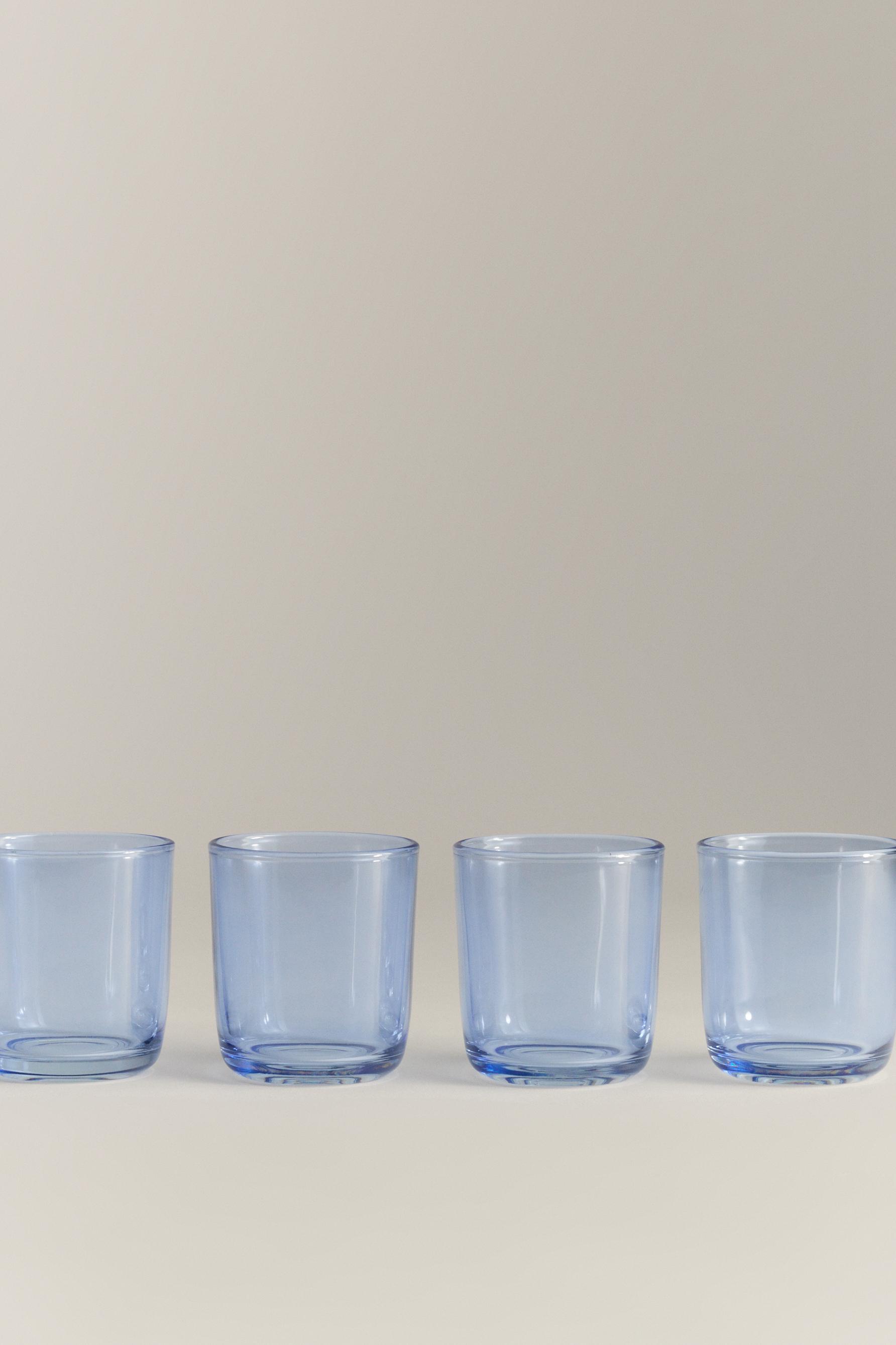 Pack 4 vasos vidrio color 290 ml