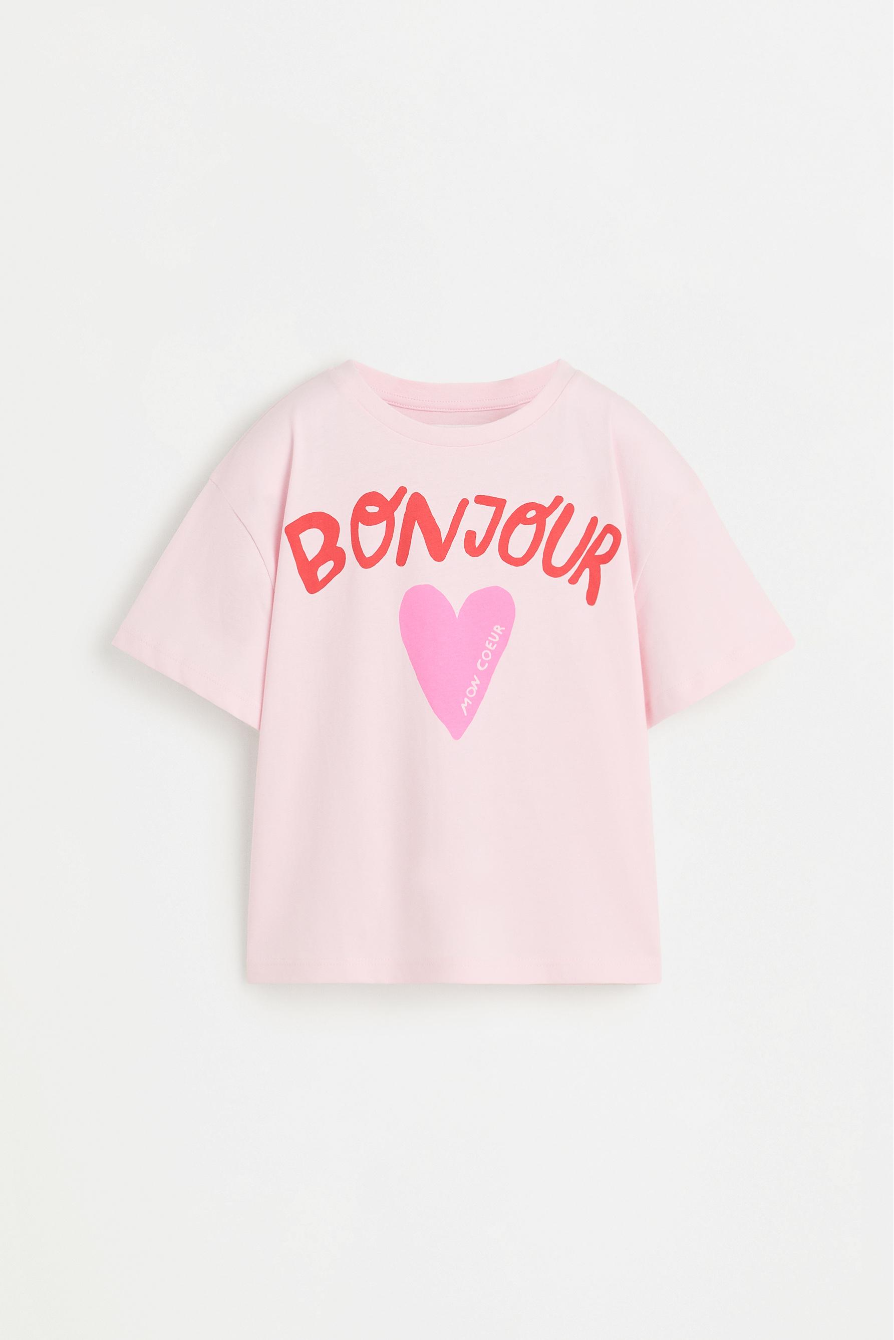 Printed T-shirt — PASTEL PINK