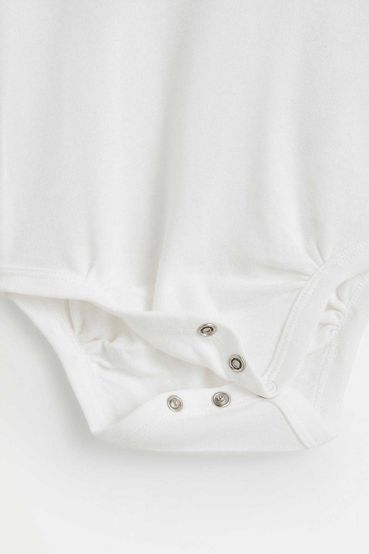 Plain bodysuits (Pack of 4) — WHITE