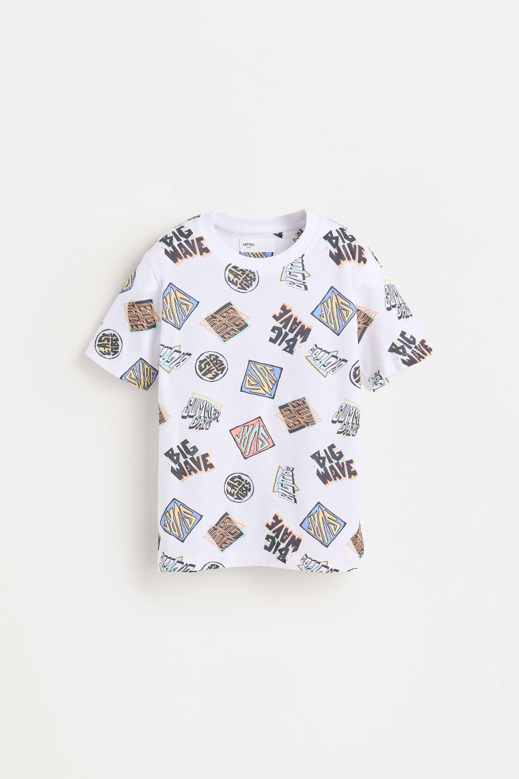Short printed pyjamas — WHITE