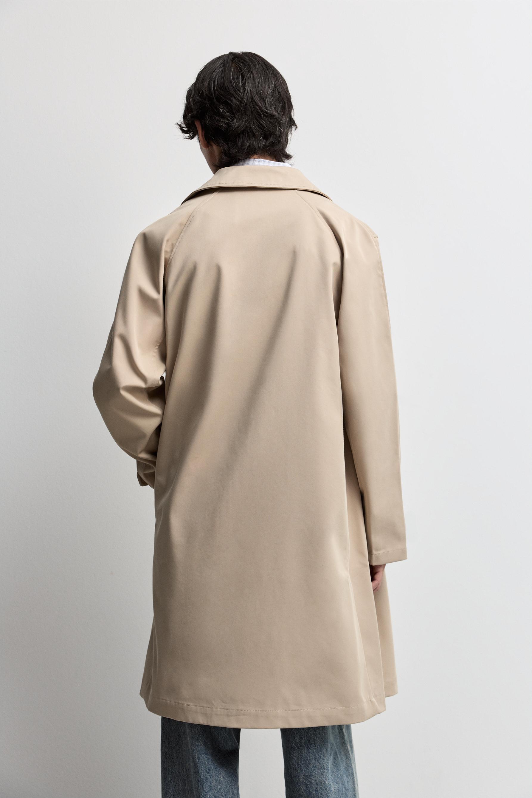 Oversized trench coat — ECRU