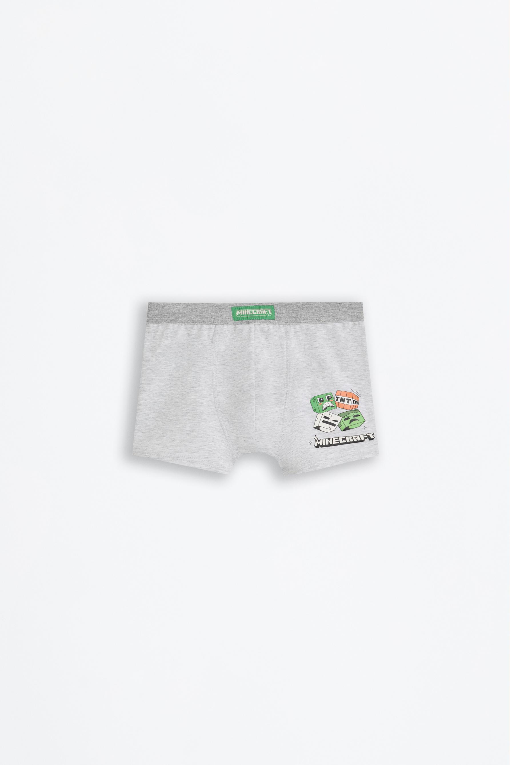 Pack of 3 Minecraft boxer briefs — GREY