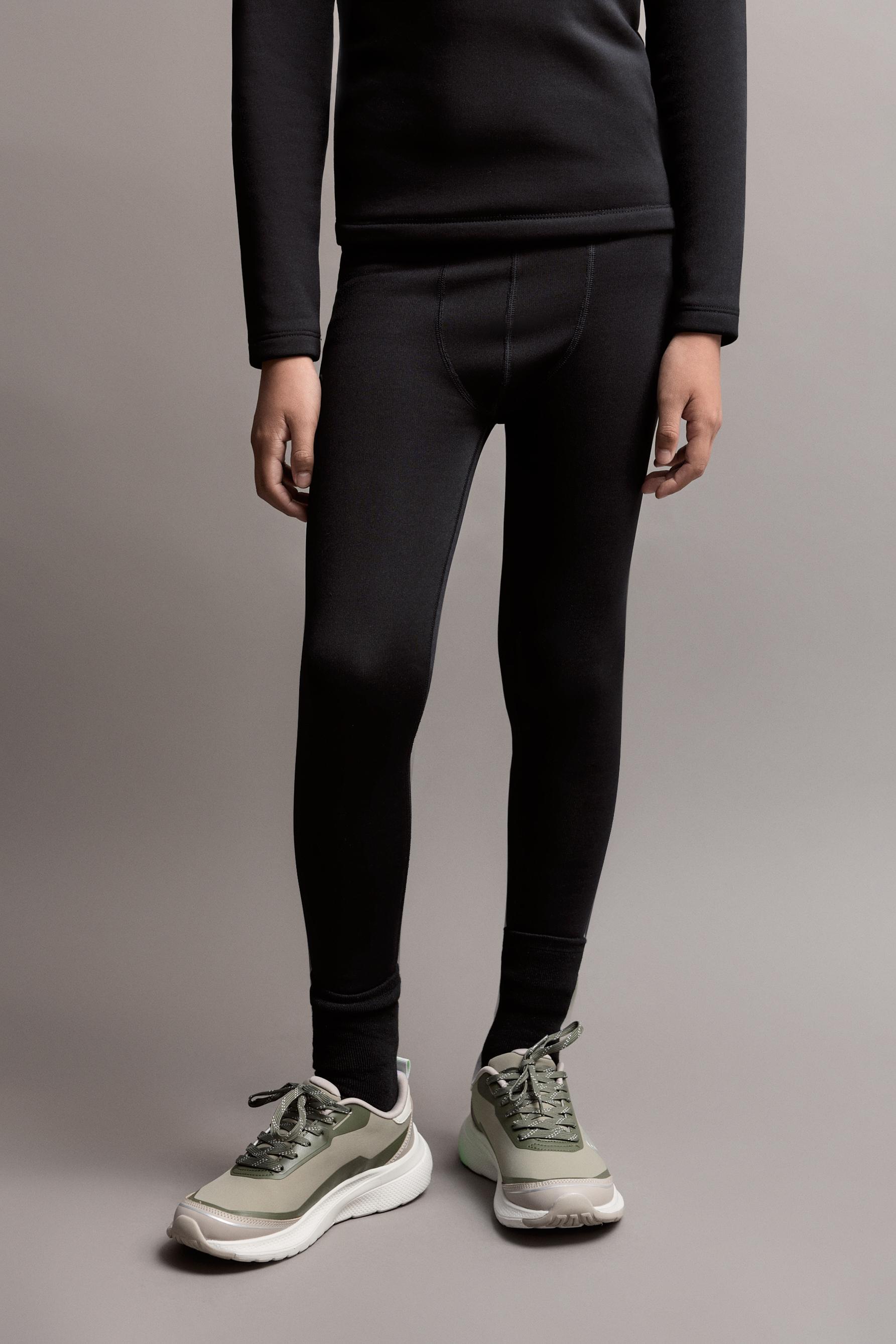 HEAVY WEIGHT thermal comfort leggings — BLACK