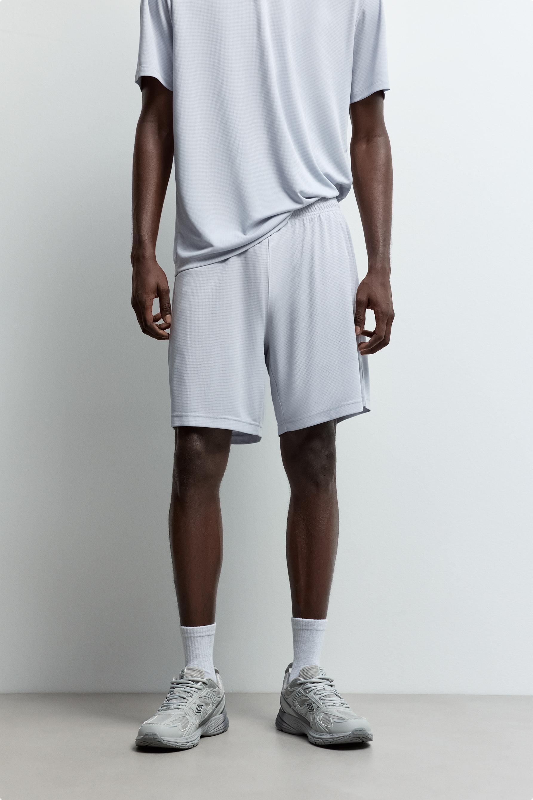 Bermuda sports shorts — DARK GREY MARL