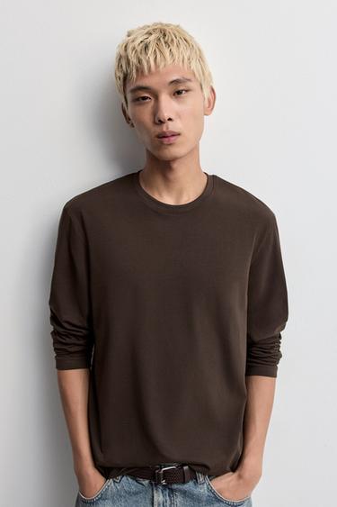 Basic long sleeve T-shirt — CHOCOLATE 5