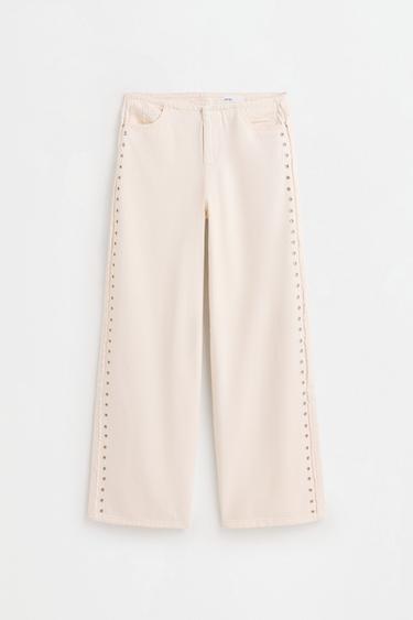Wide-leg eyelet jeans — OFF WHITE 6