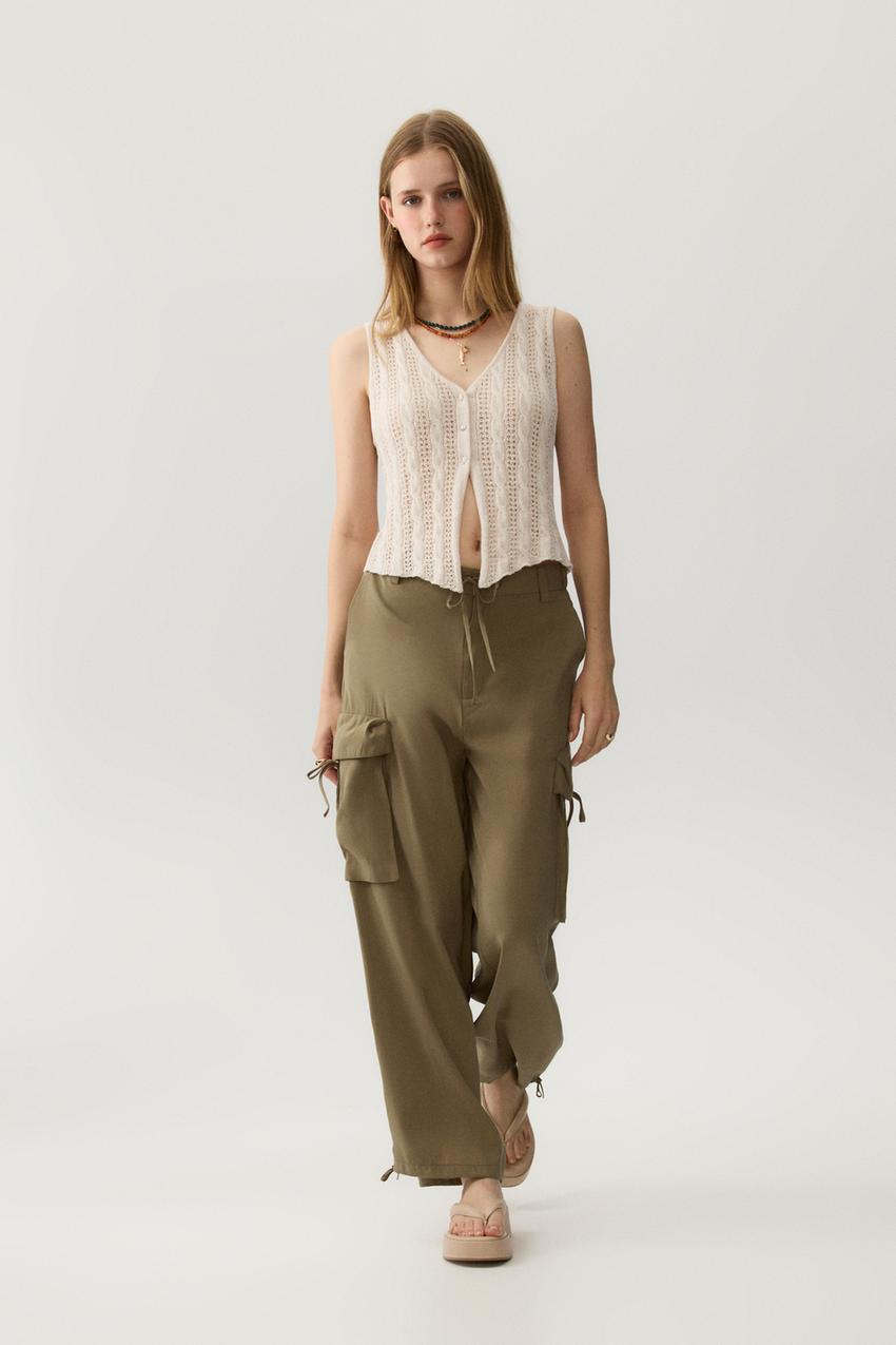 Pantalón cargo bombacho NOVEDADES Mujer Lefties ESPAÑA