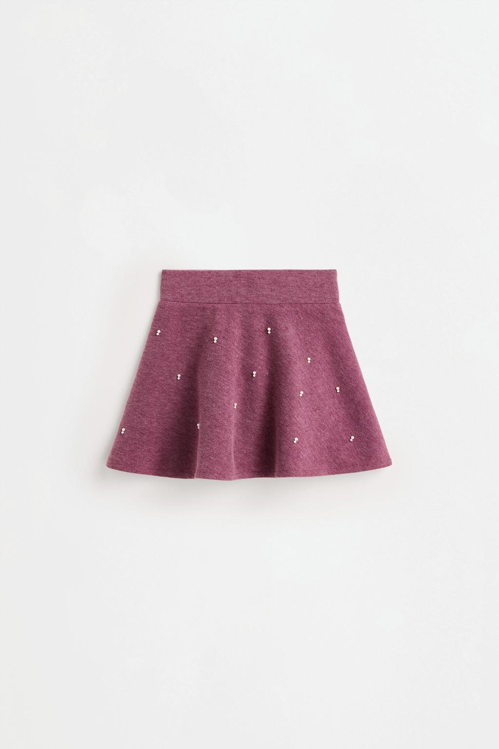 Embellished bias cut skirt