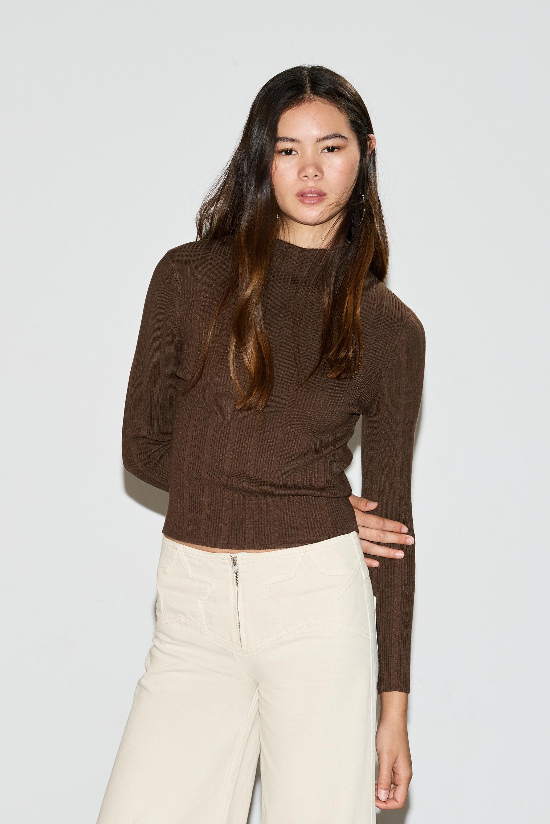 Jersey canalé cuello perkins