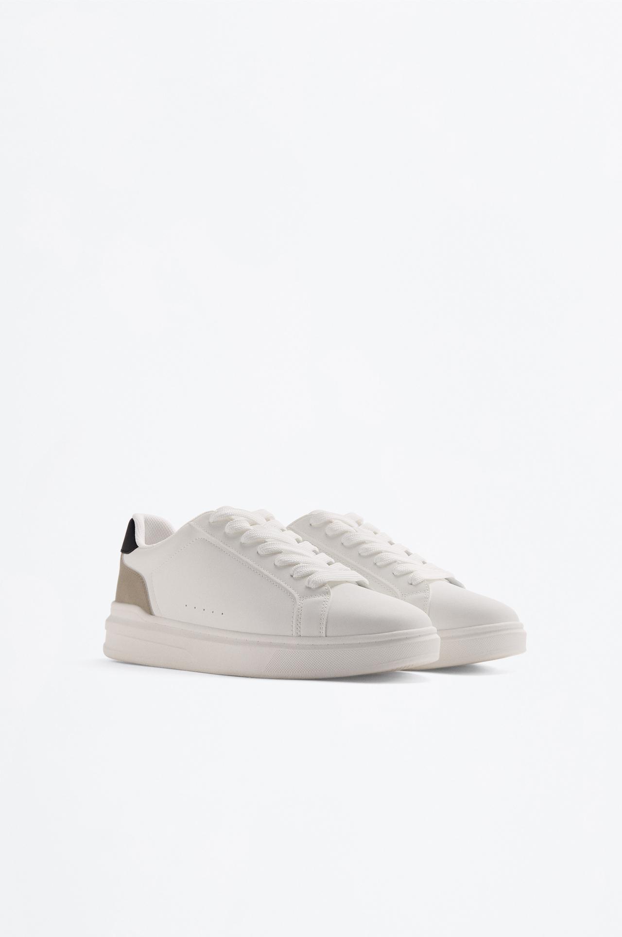 Contrast heel counter slippers — OTHERS