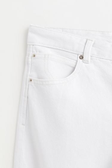 Wide-leg low-waist jeans — WHITE 7