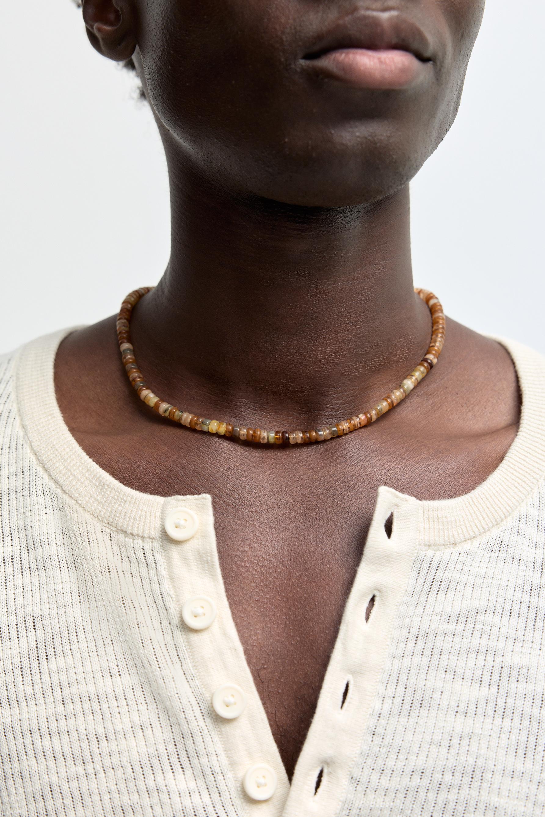 Collar cuentas combinadas