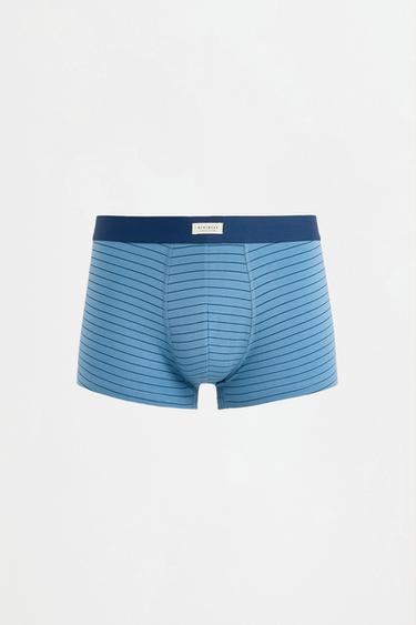 Striped Boxers (5-Pack) — GREY/BLUE 7