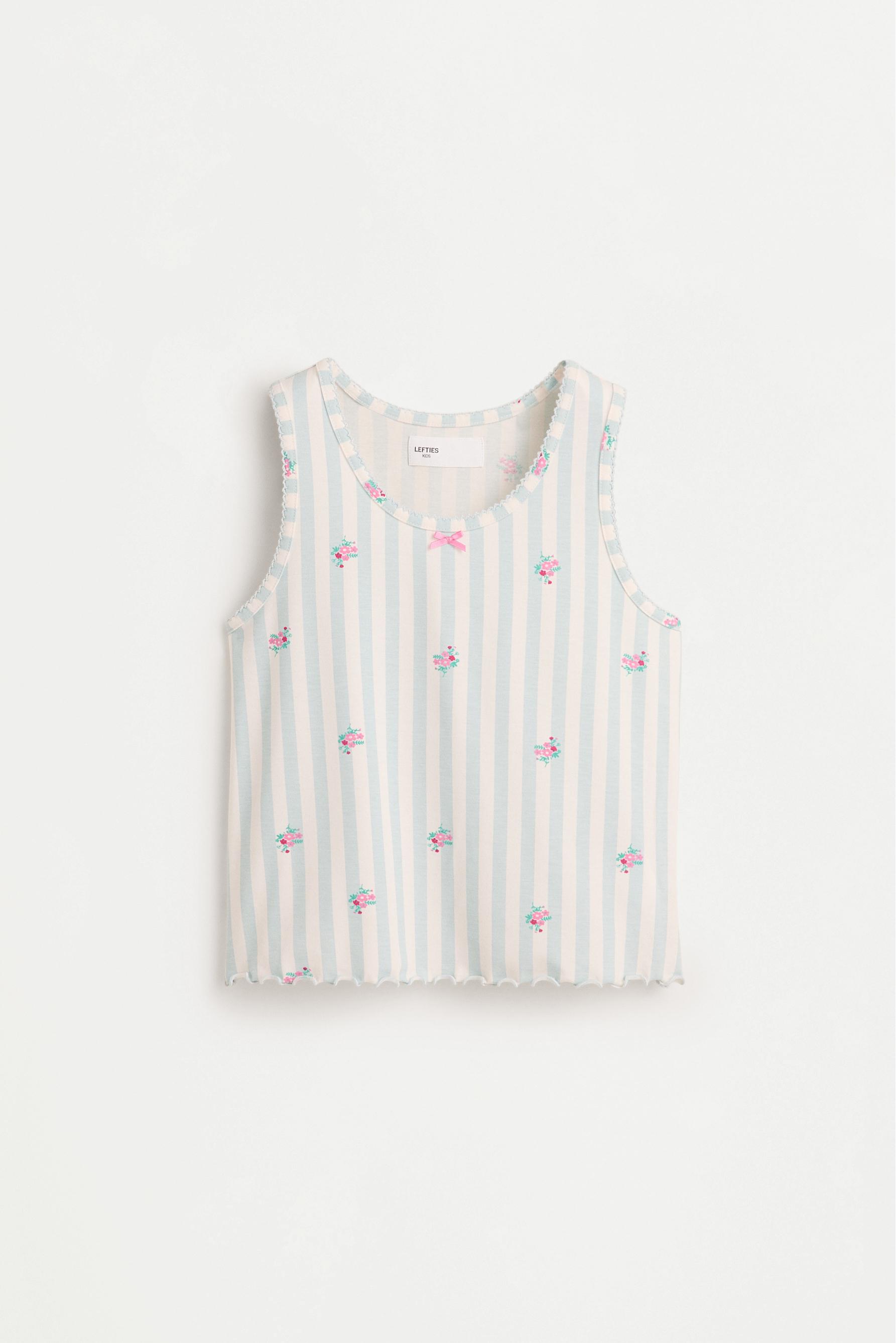 Printed short pyjamas — PALE BLUE