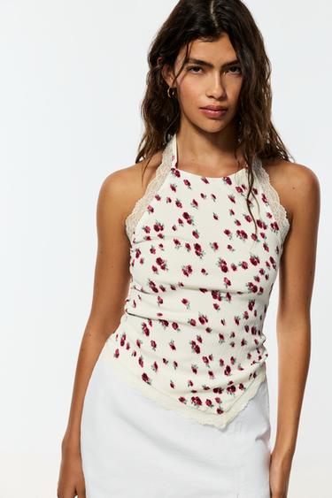 Lace halter top — VARIOUS 2