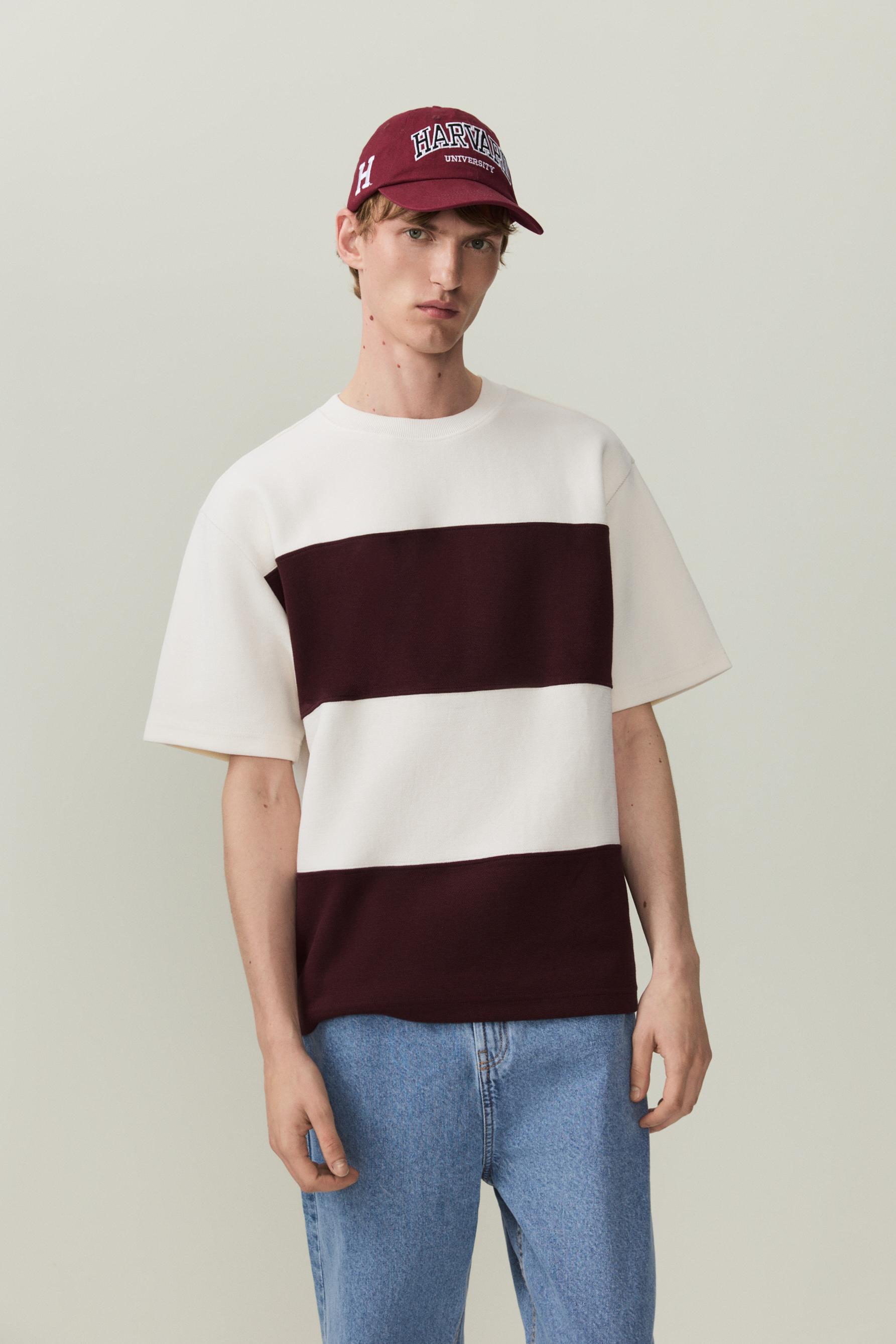 Camiseta interlock rayas