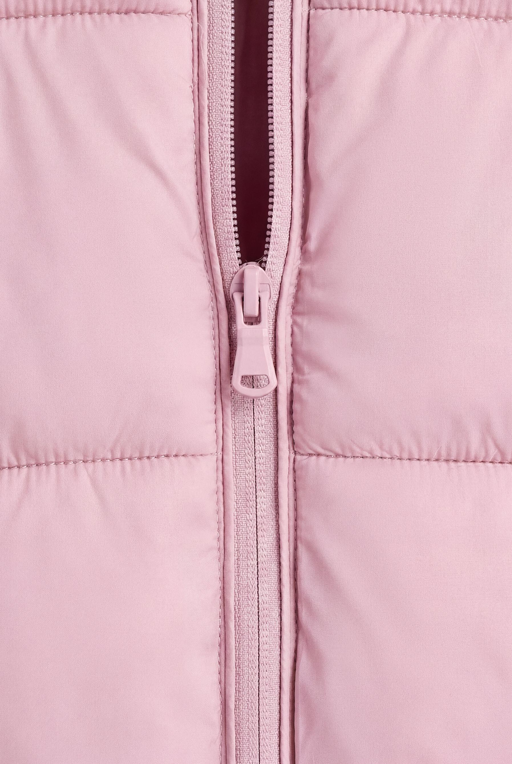 Hooded quilted jacket — PINK