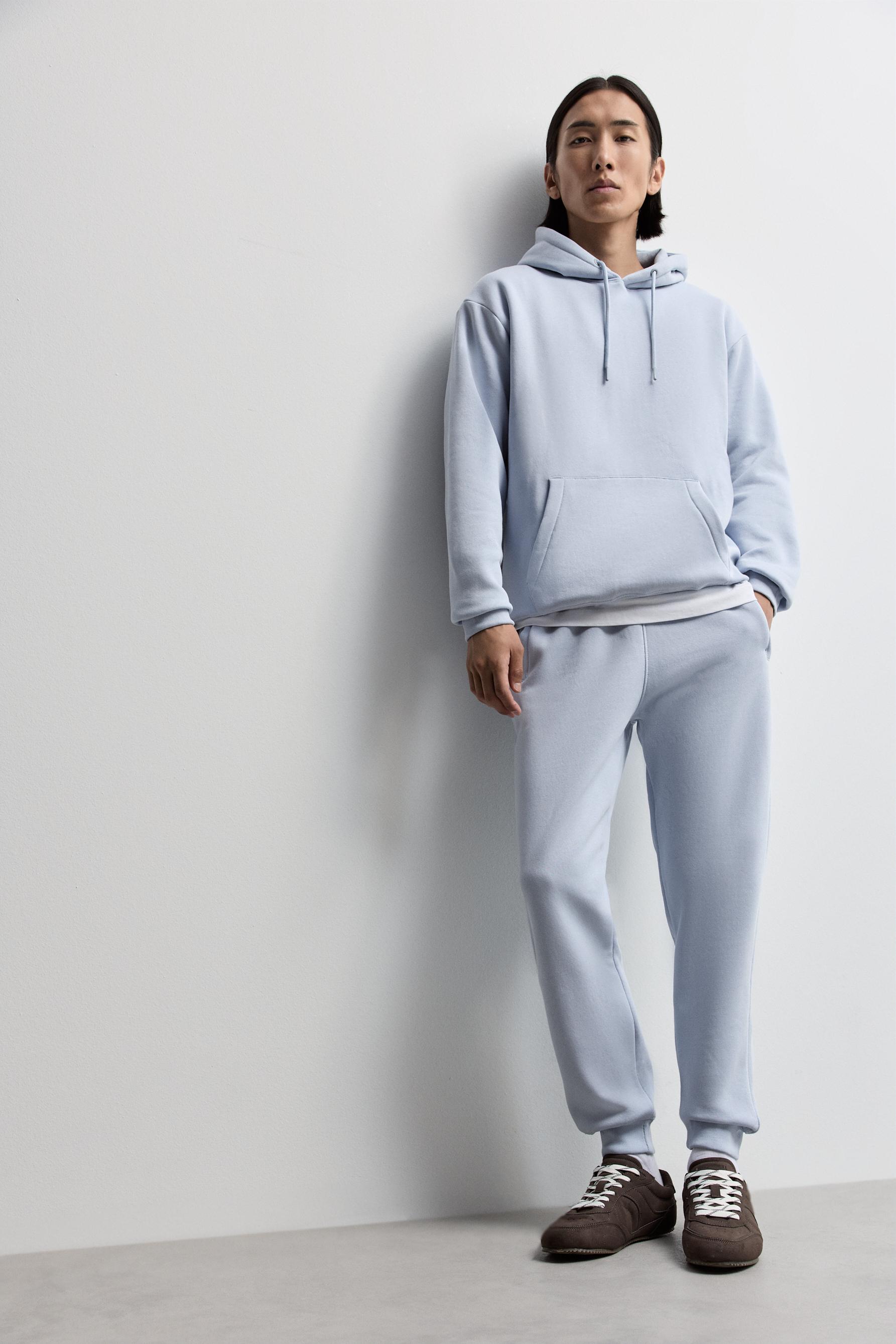 Regular fit tracksuit bottoms — SKY BLUE