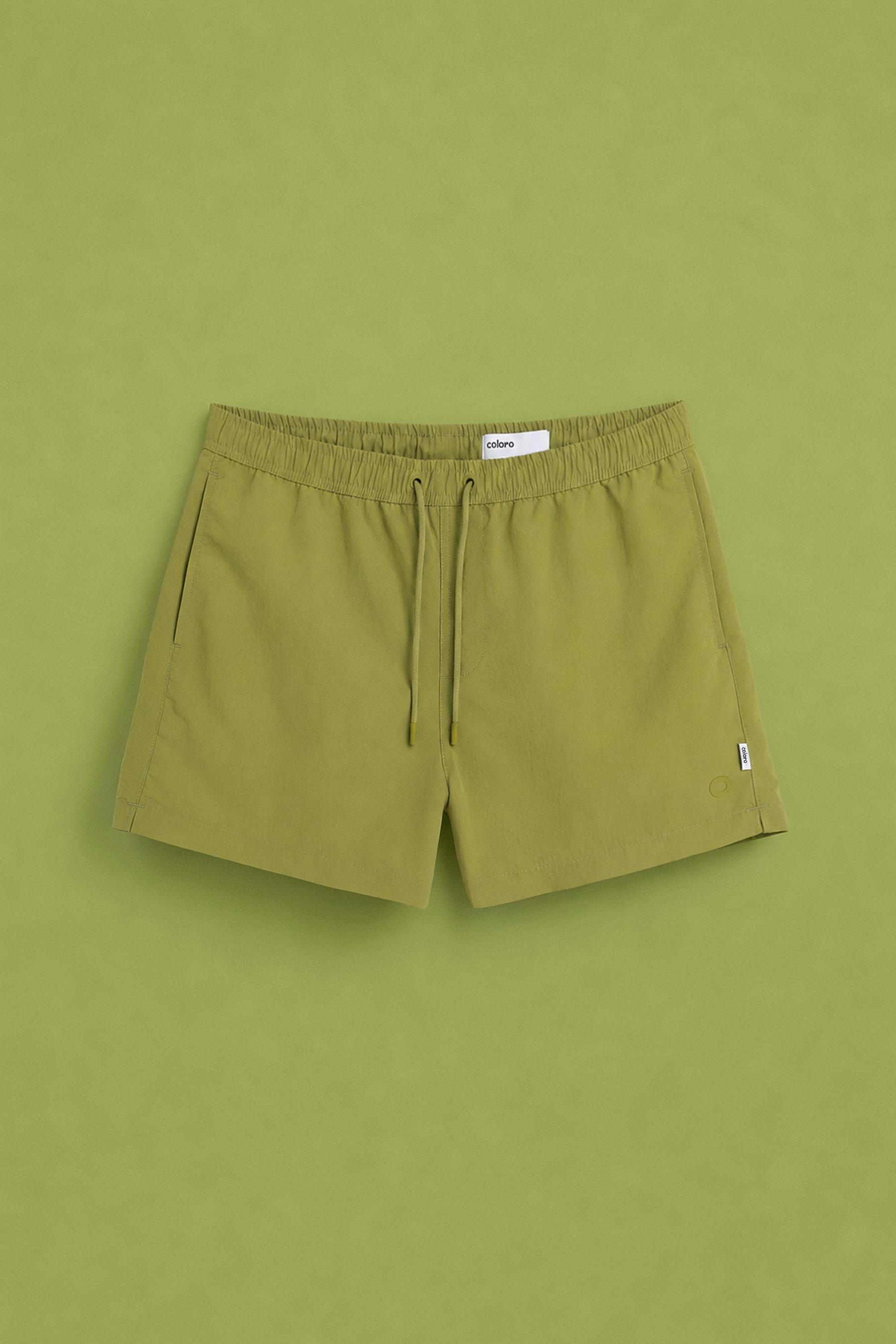 Coloro x Lefties straight swim trunks — PISTACHIO GREEN