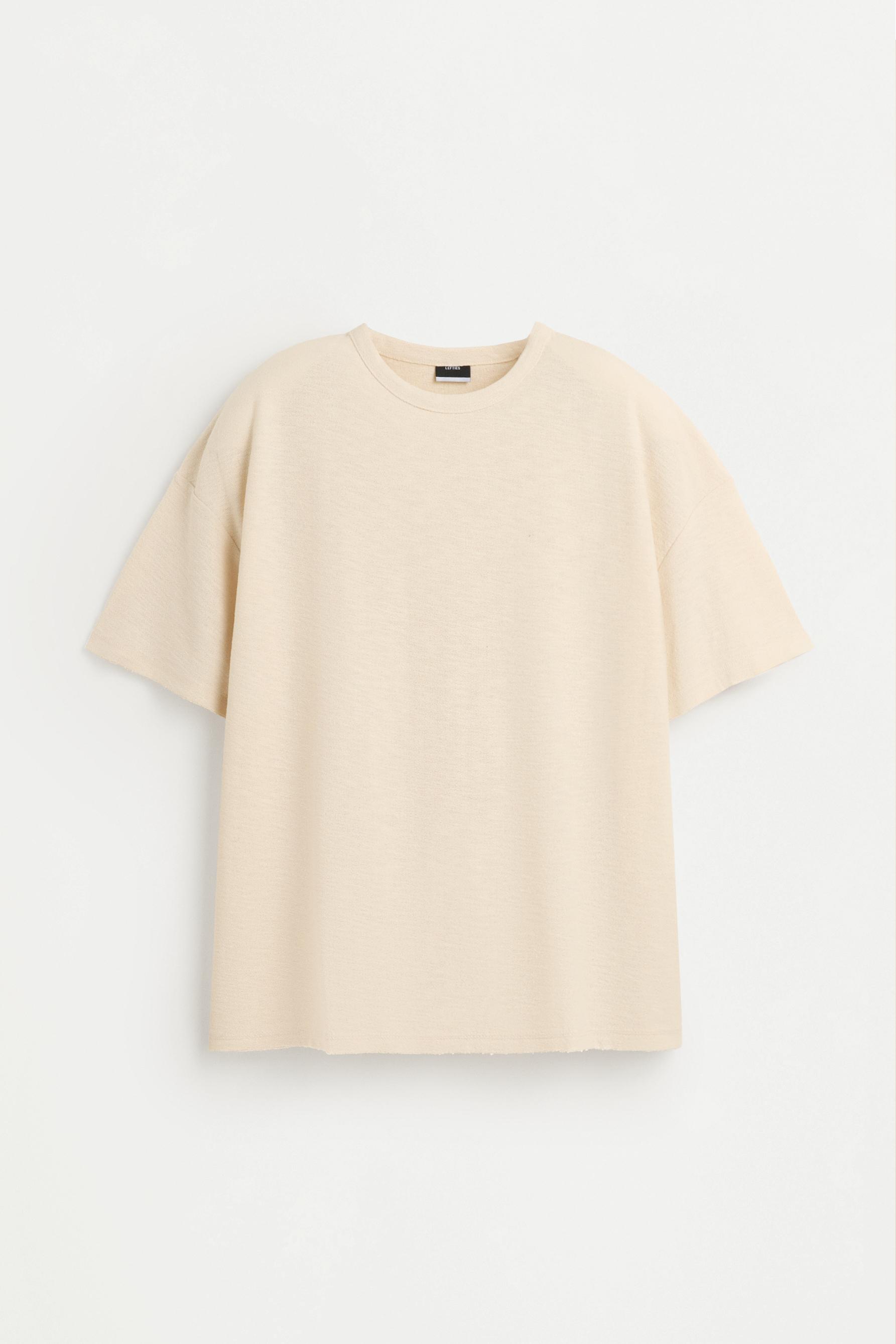 Distressed print T-shirt — VANILLA