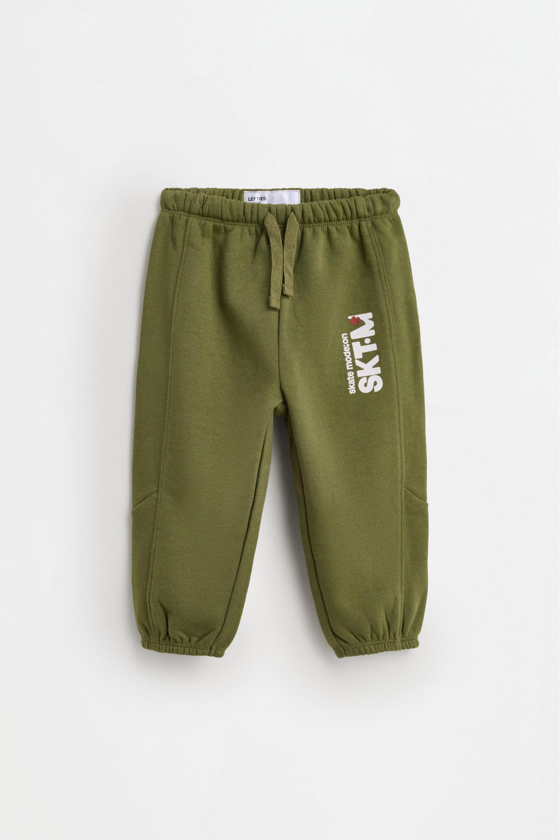 Plush sweatshirt and trousers co-ord — DARK KHAKI