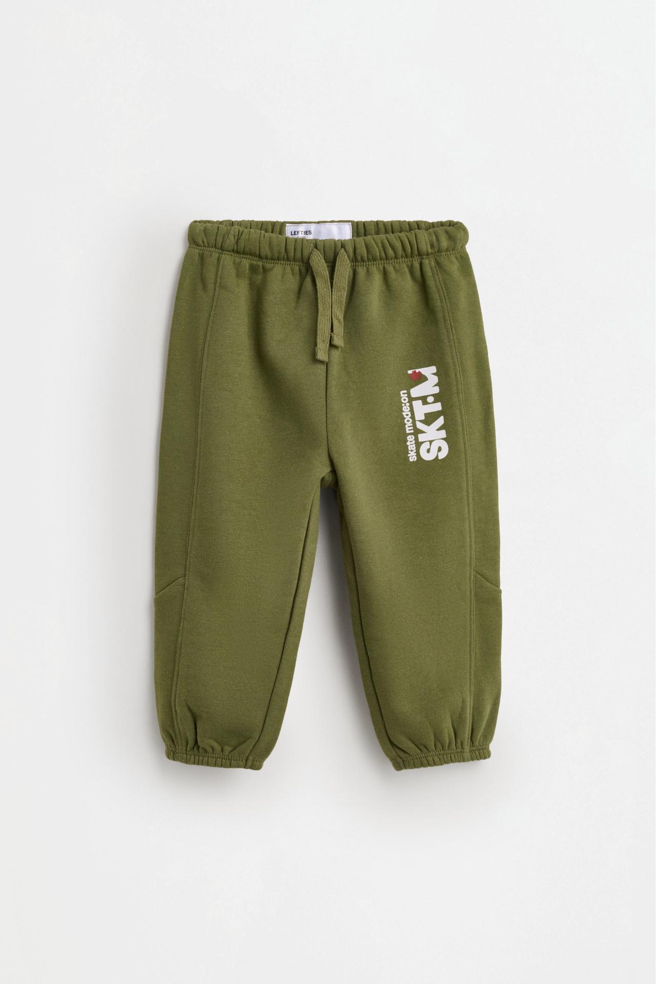 Plush sweatshirt and trousers co-ord — DARK KHAKI